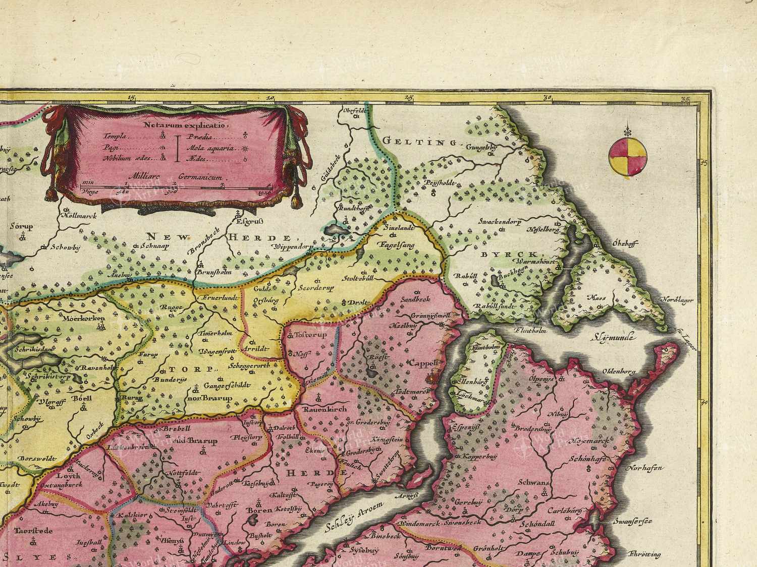 Map top right quadrant