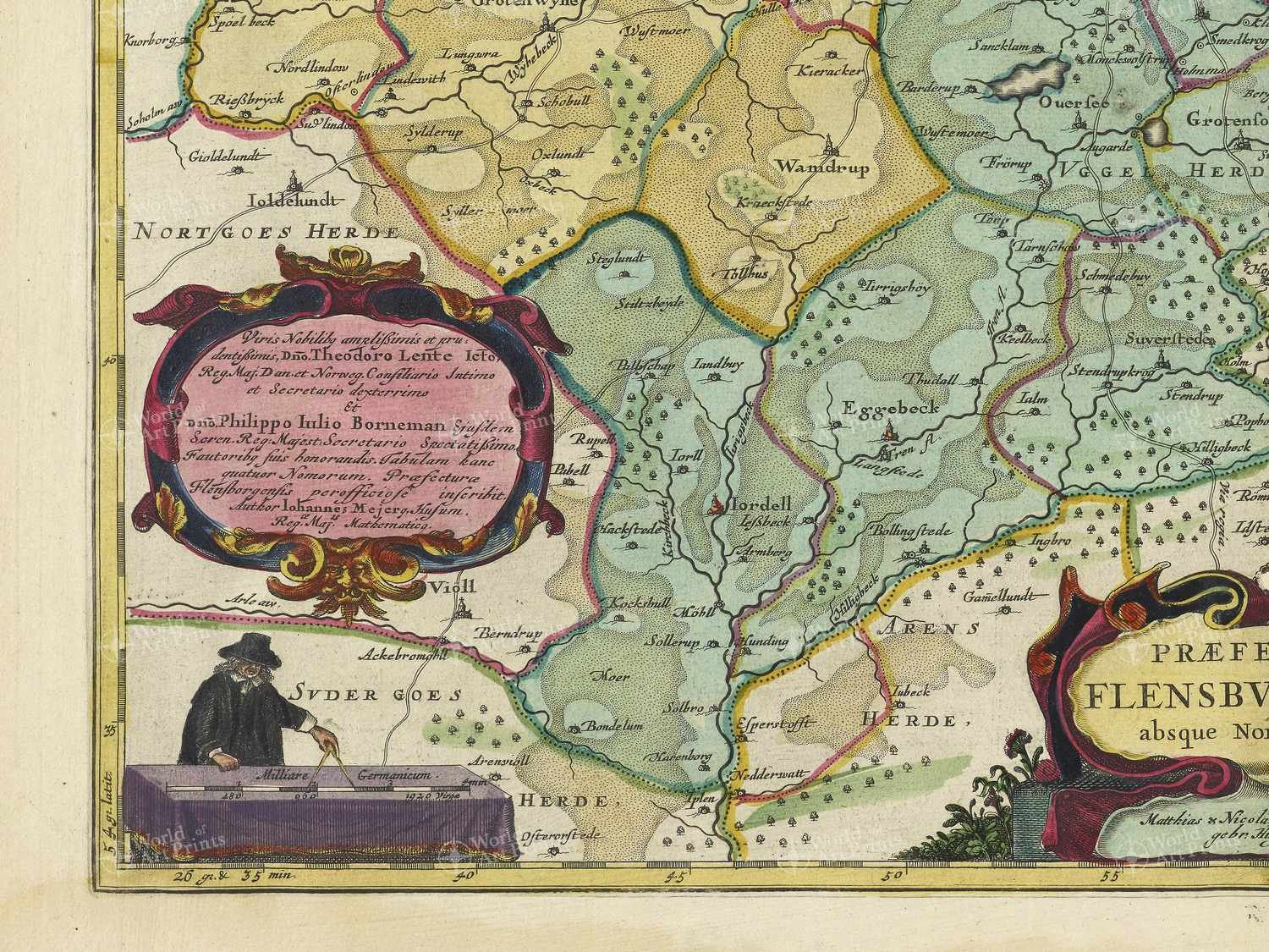Map bottom left quadrant