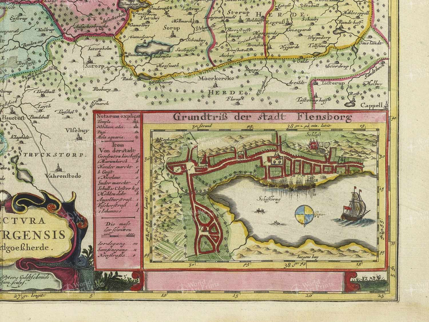 Map bottom right quadrant