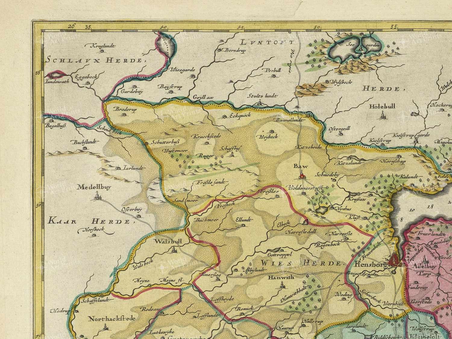 Map top left quadrant