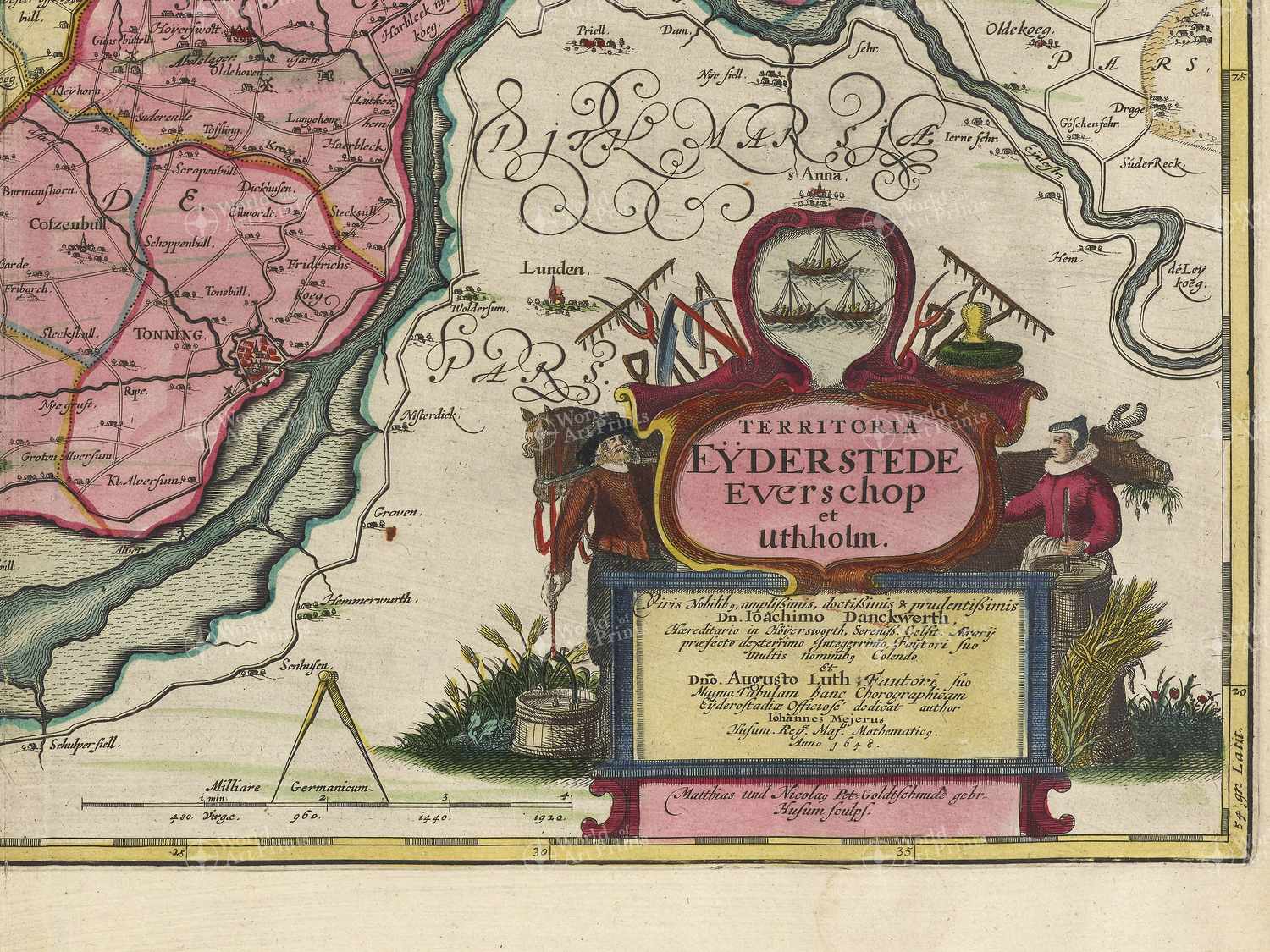 Map bottom right quadrant