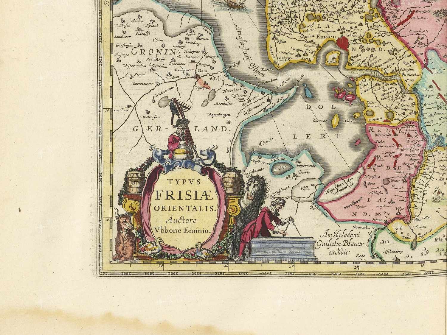 Map bottom left quadrant