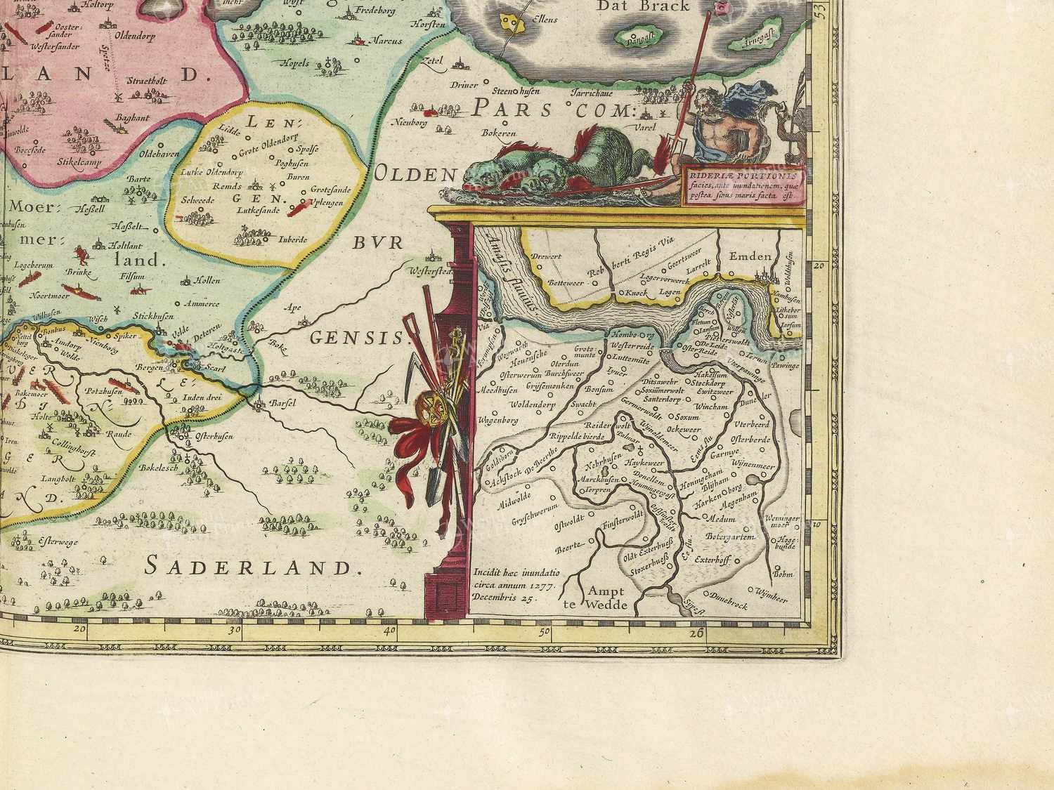 Map bottom right quadrant