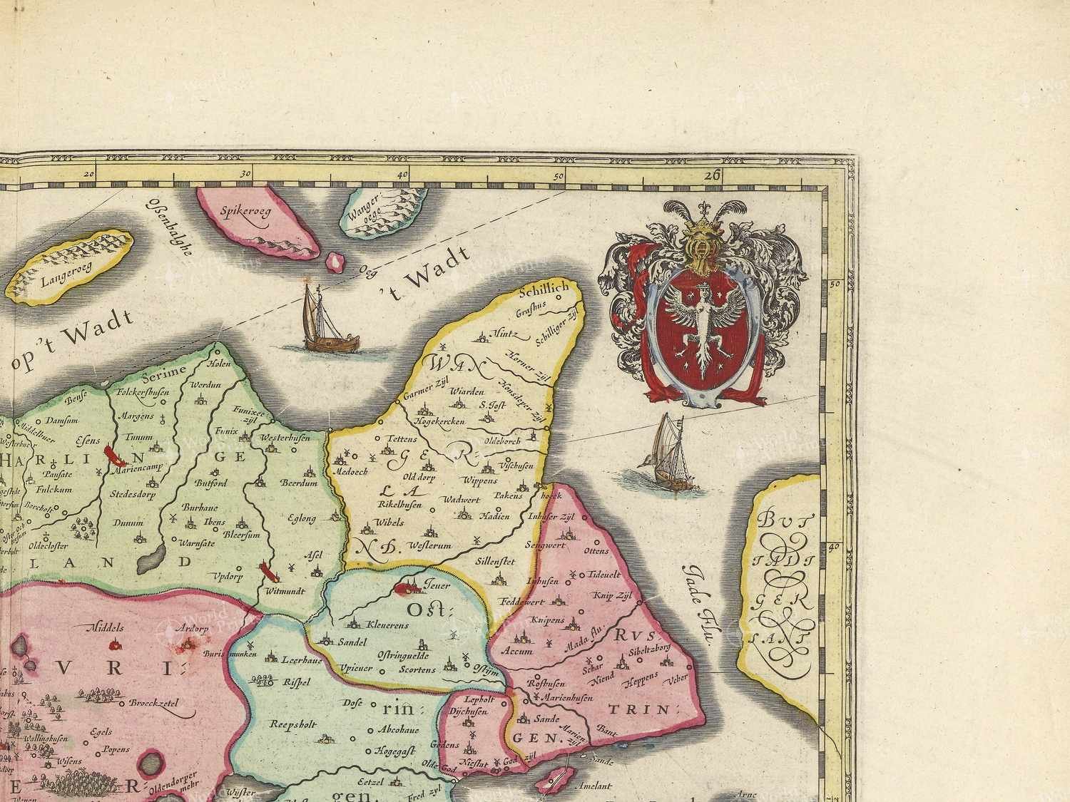 Map top right quadrant