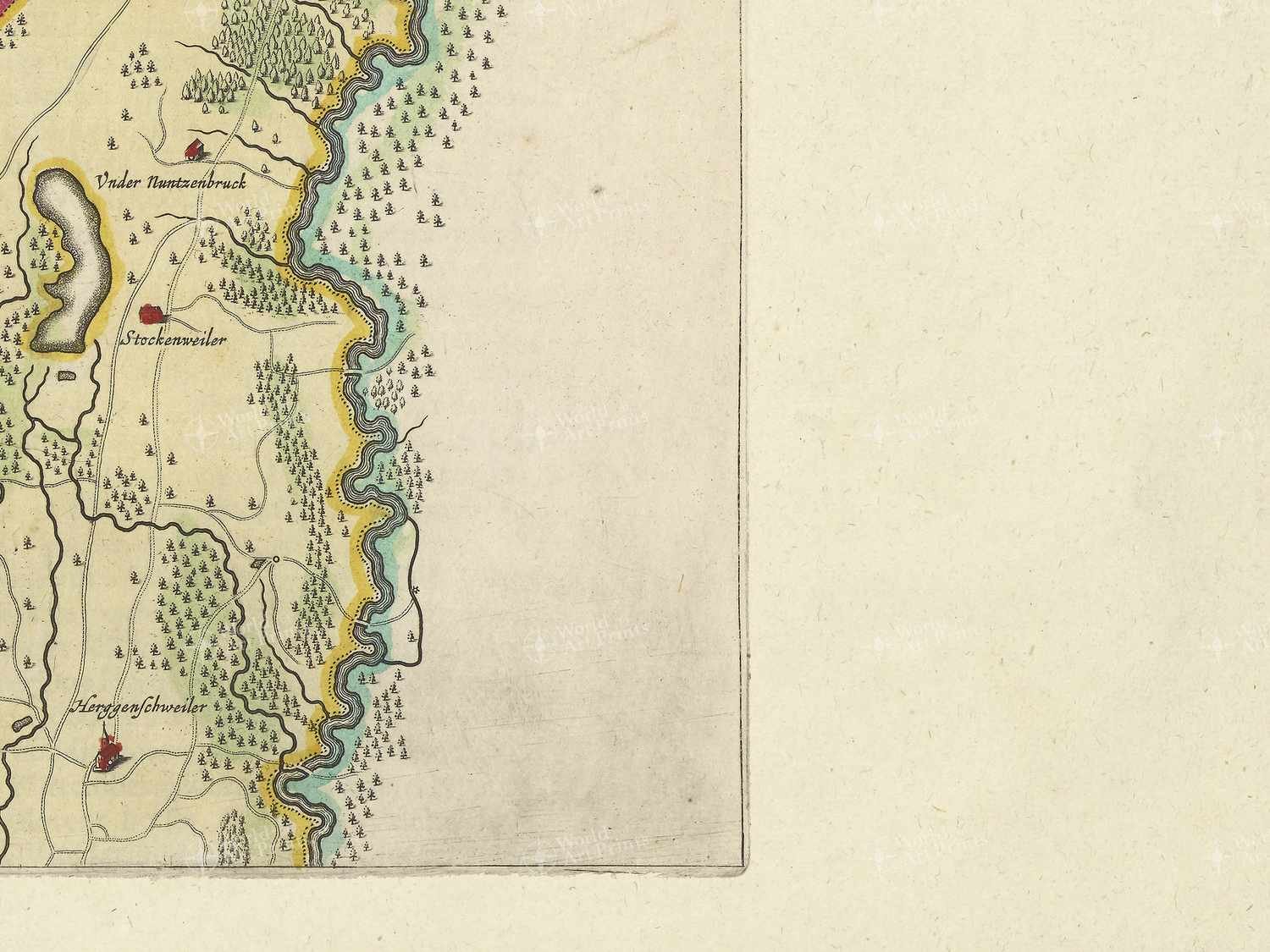 Map bottom right quadrant