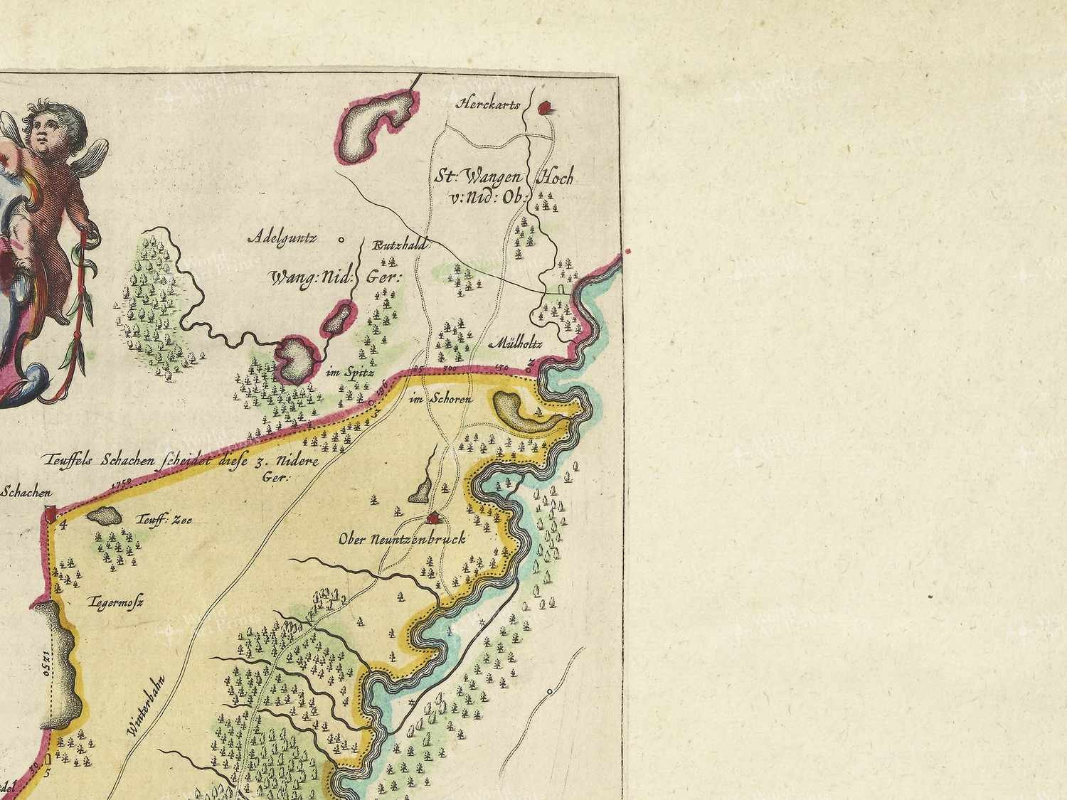 Map top right quadrant