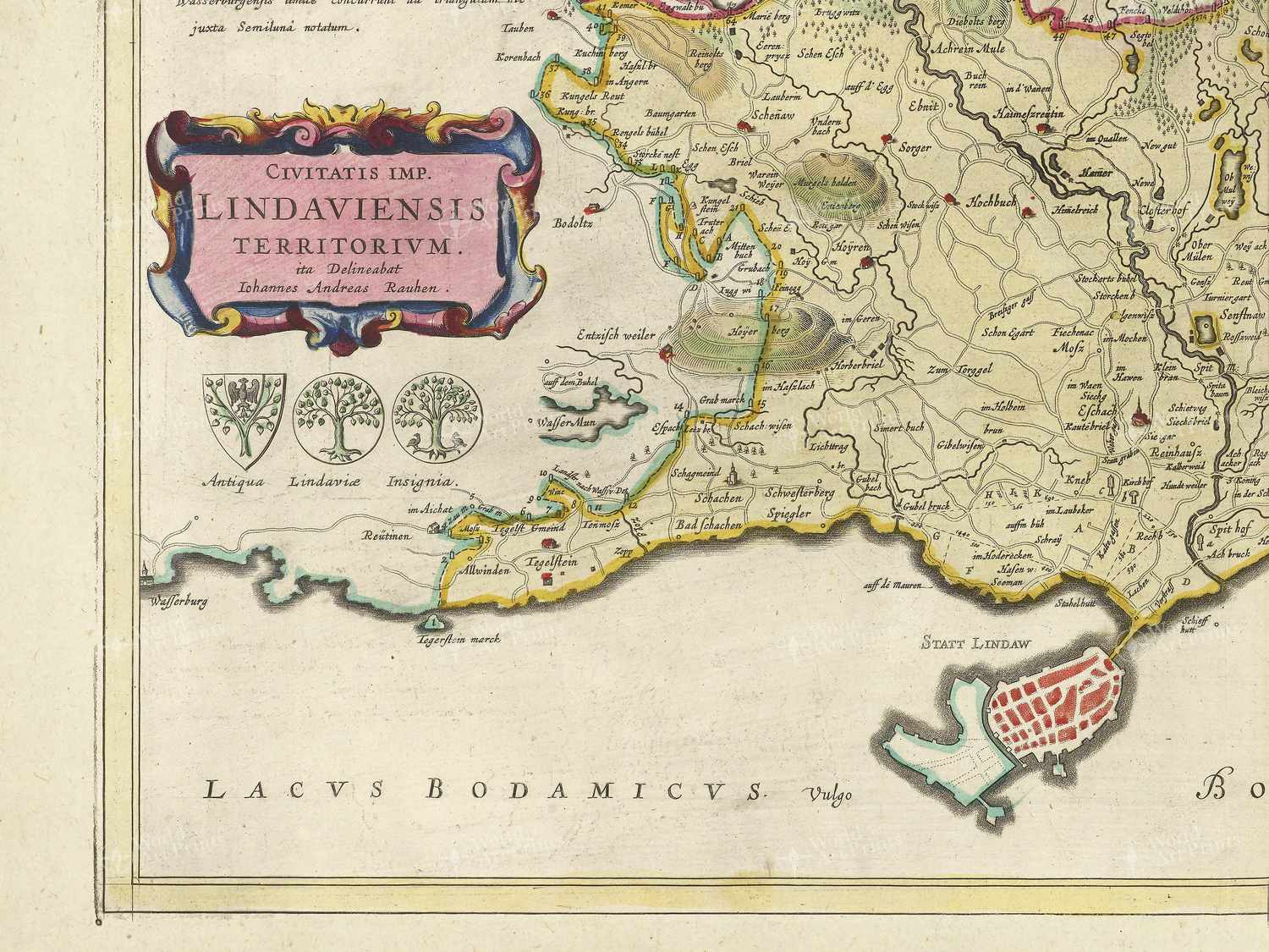 Map bottom left quadrant