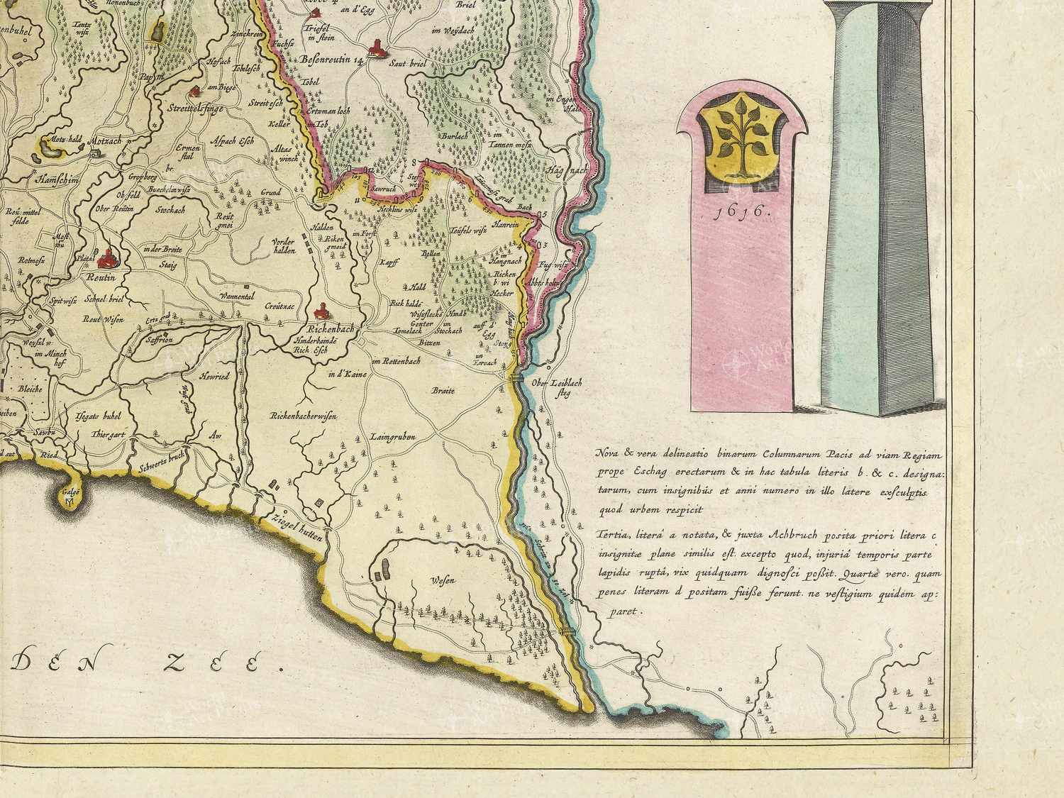Map bottom right quadrant