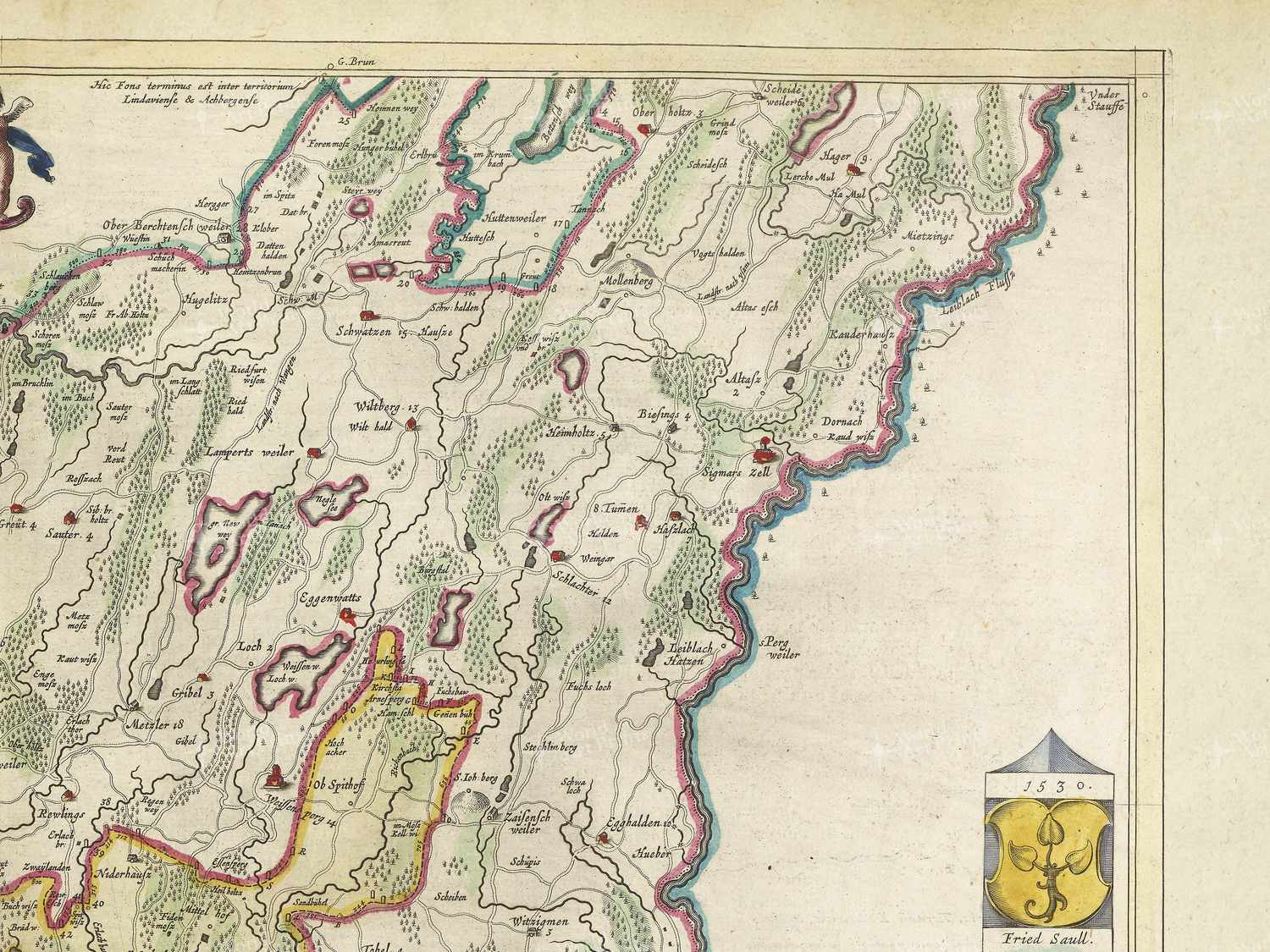 Map top right quadrant