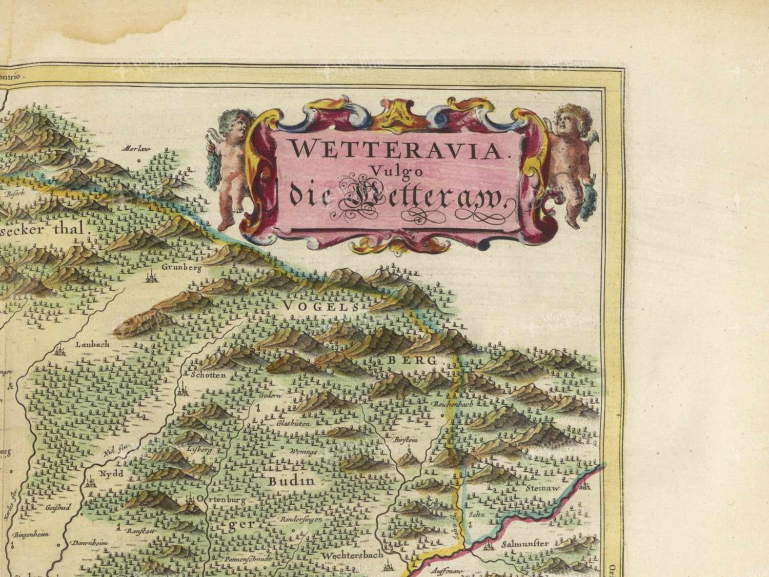 Map top right quadrant