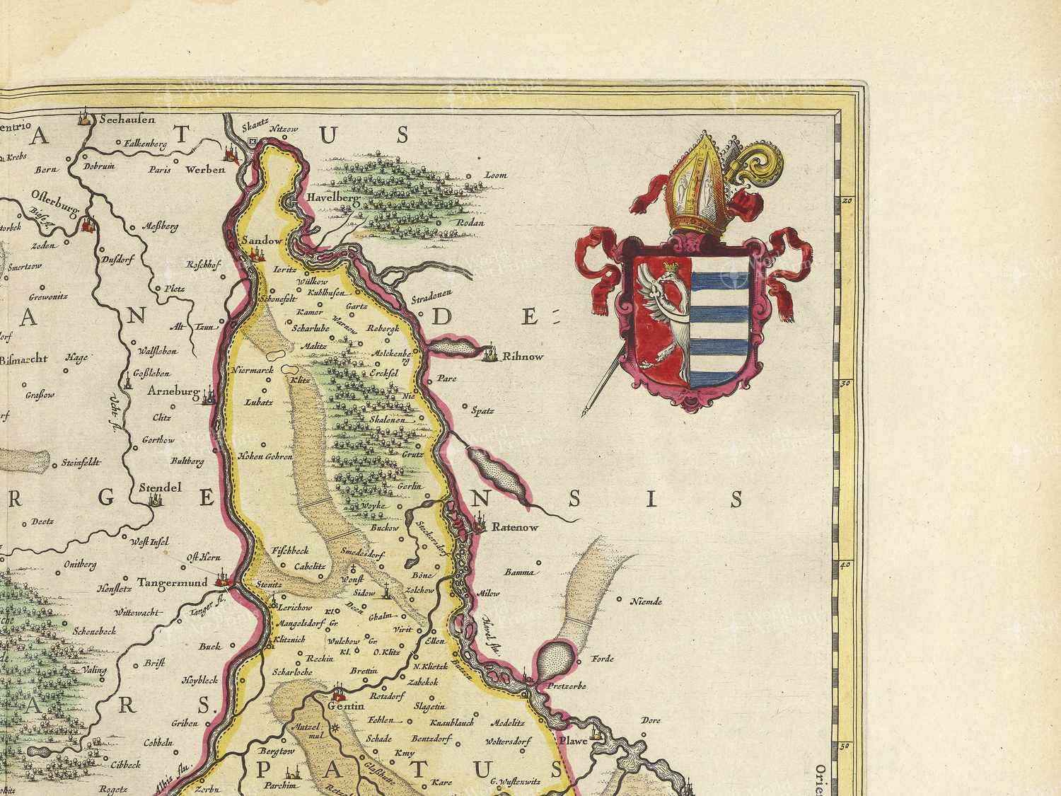 Map top right quadrant