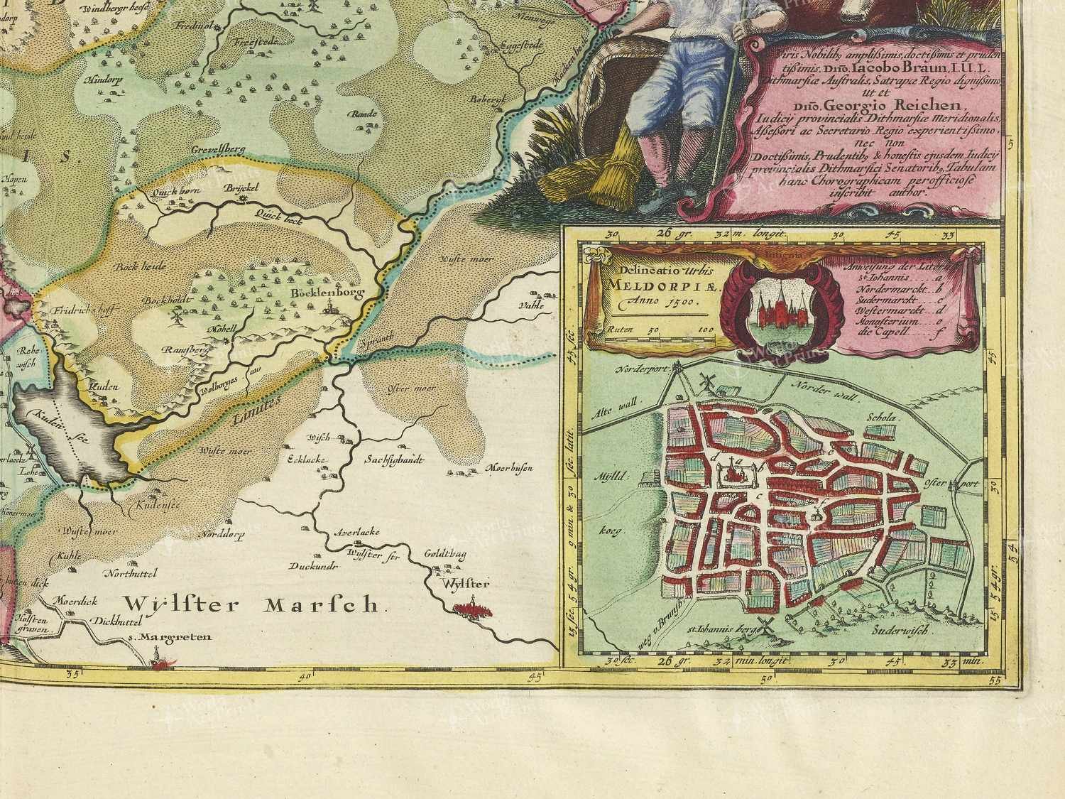 Map bottom right quadrant