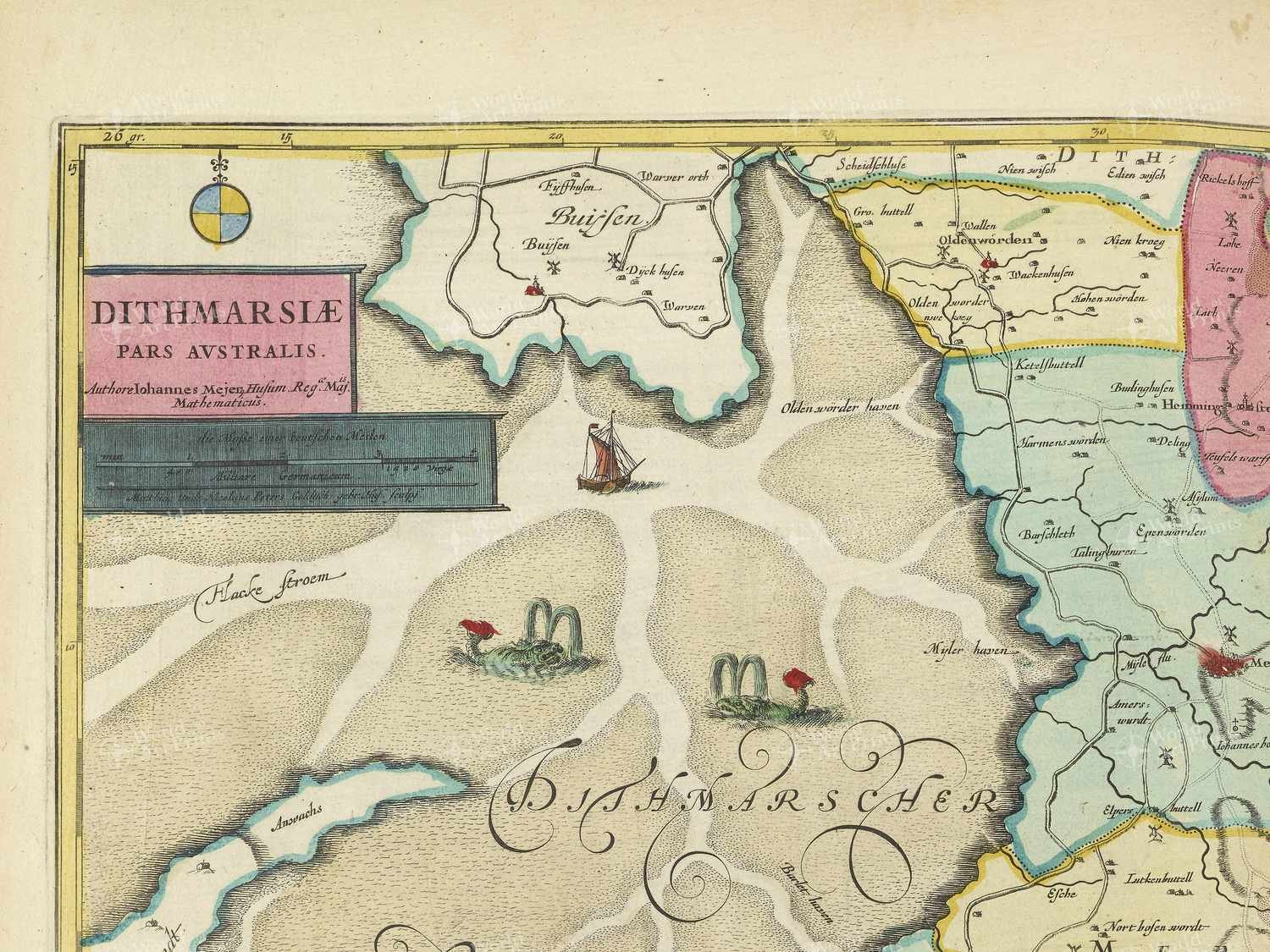 Map top left quadrant