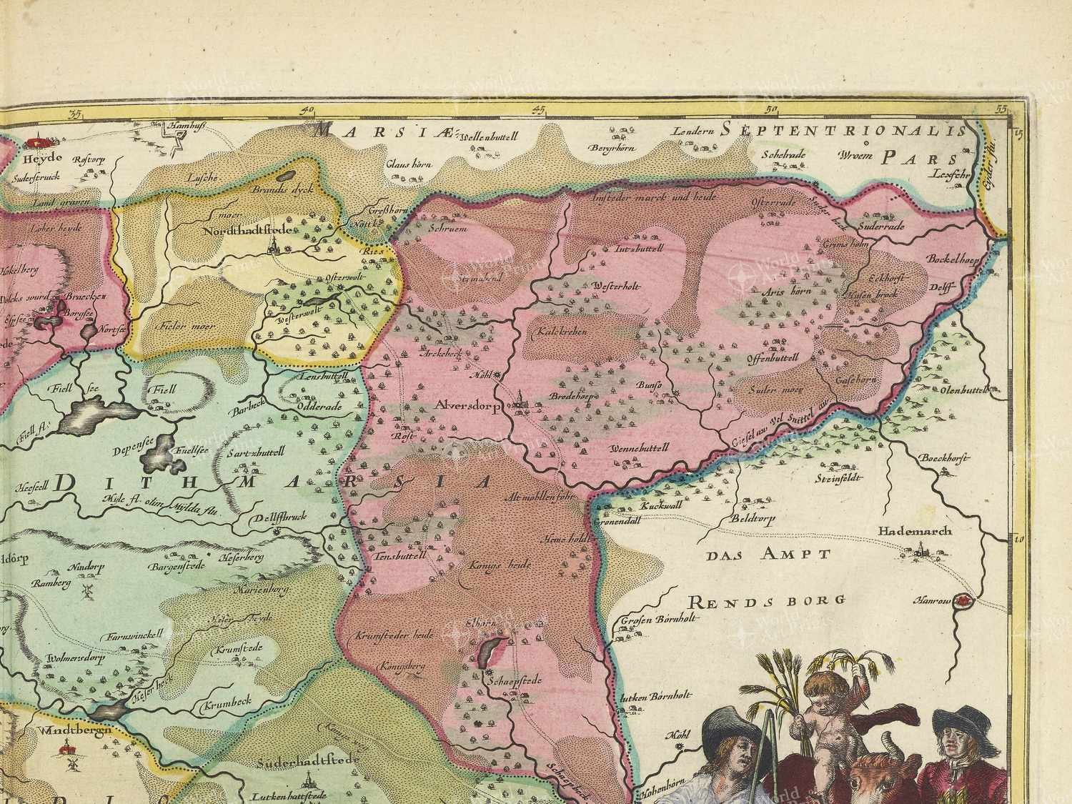 Map top right quadrant