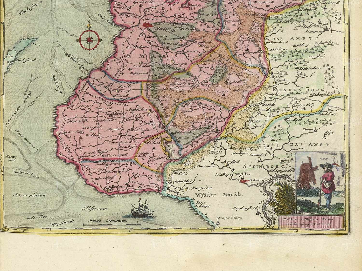 Map bottom right quadrant