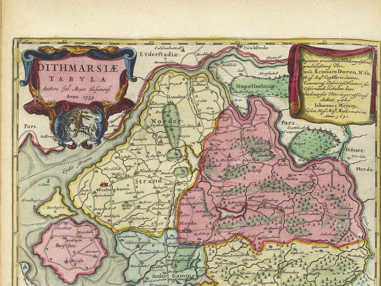 Map top left quadrant