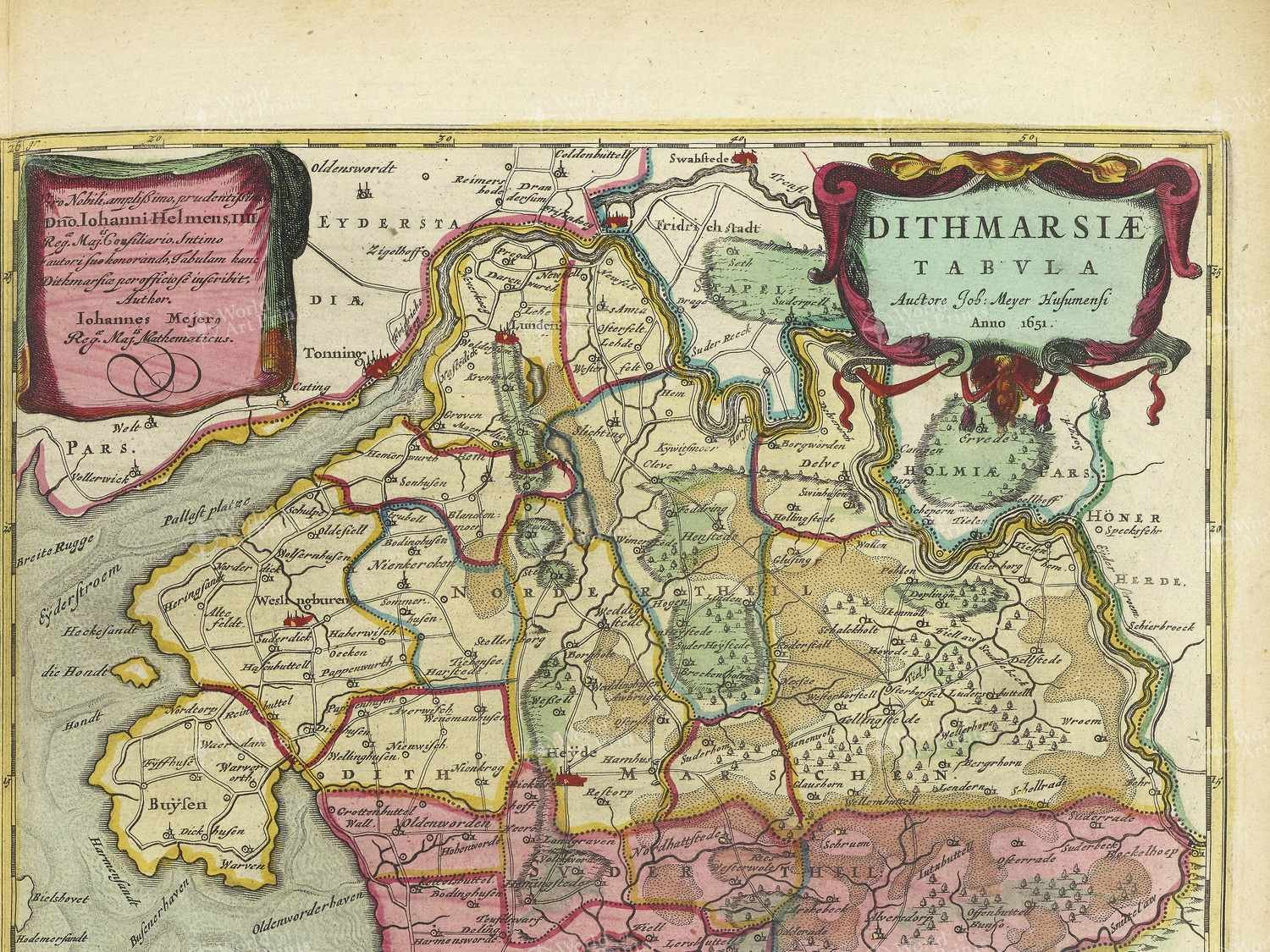 Map top right quadrant