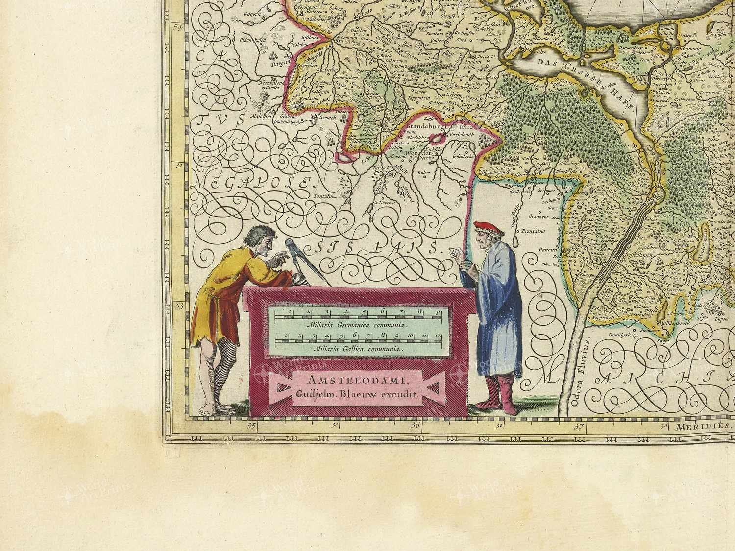 Map bottom left quadrant