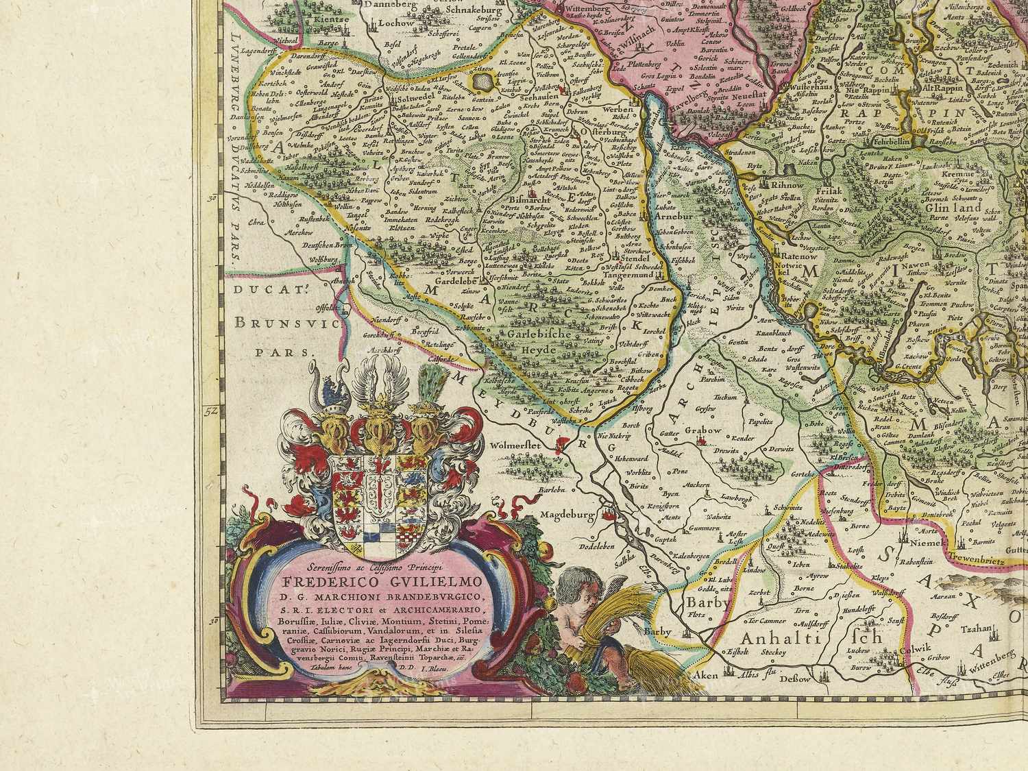 Map bottom left quadrant