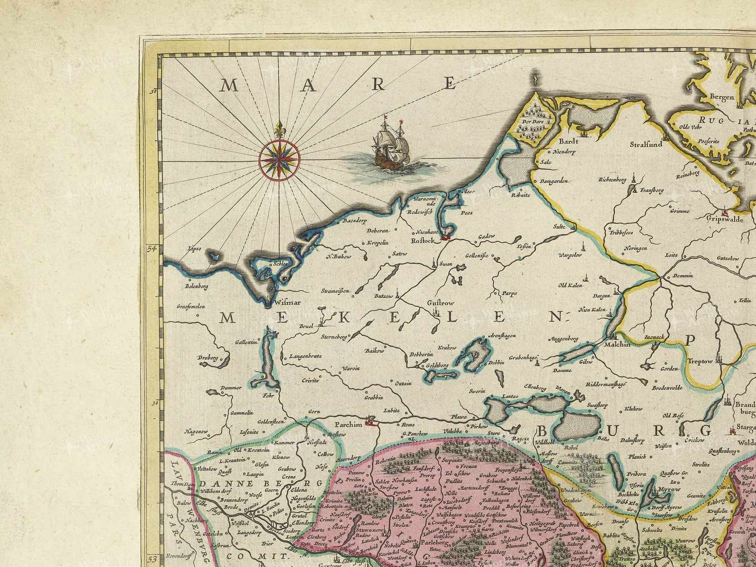 Map top left quadrant