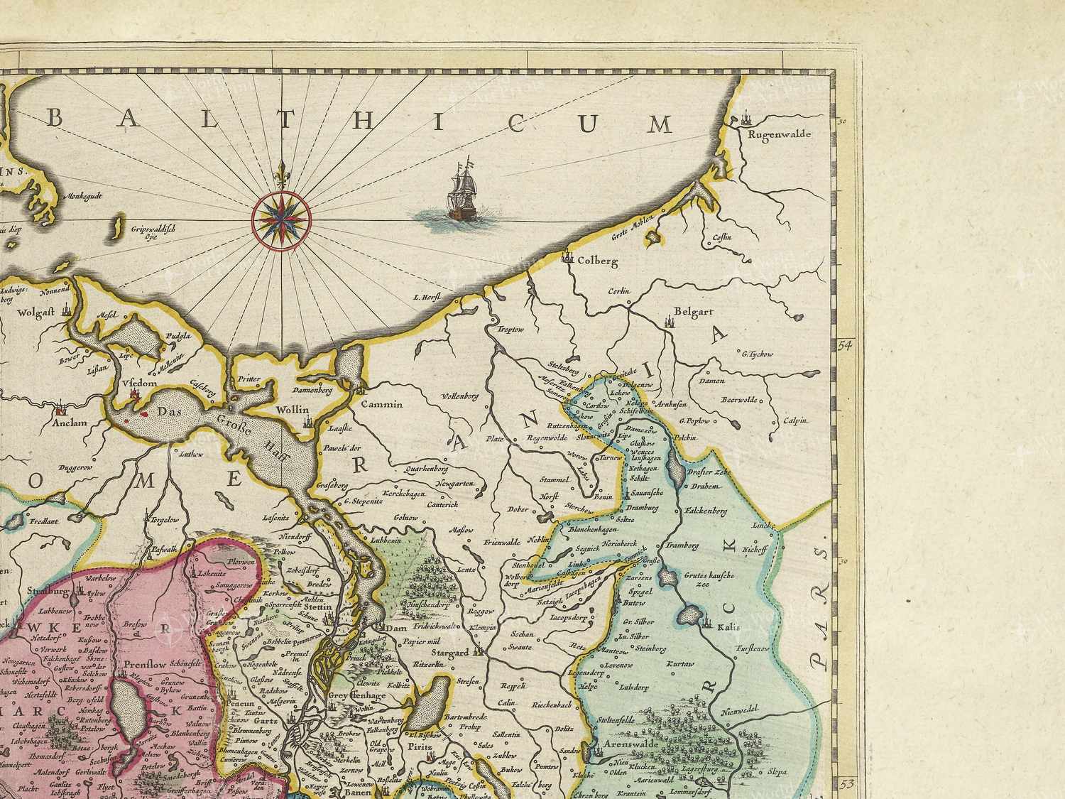 Map top right quadrant