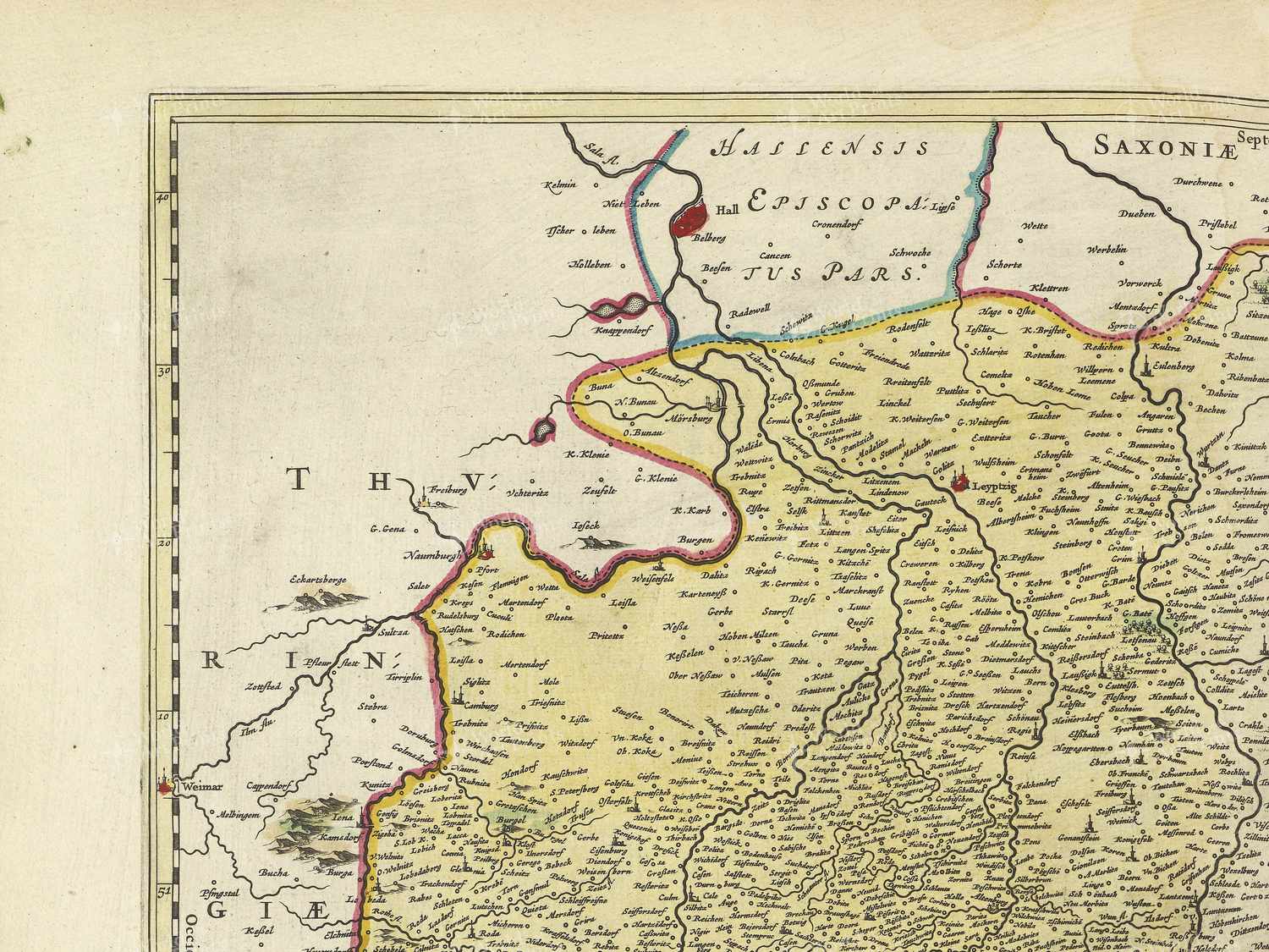 Map top left quadrant