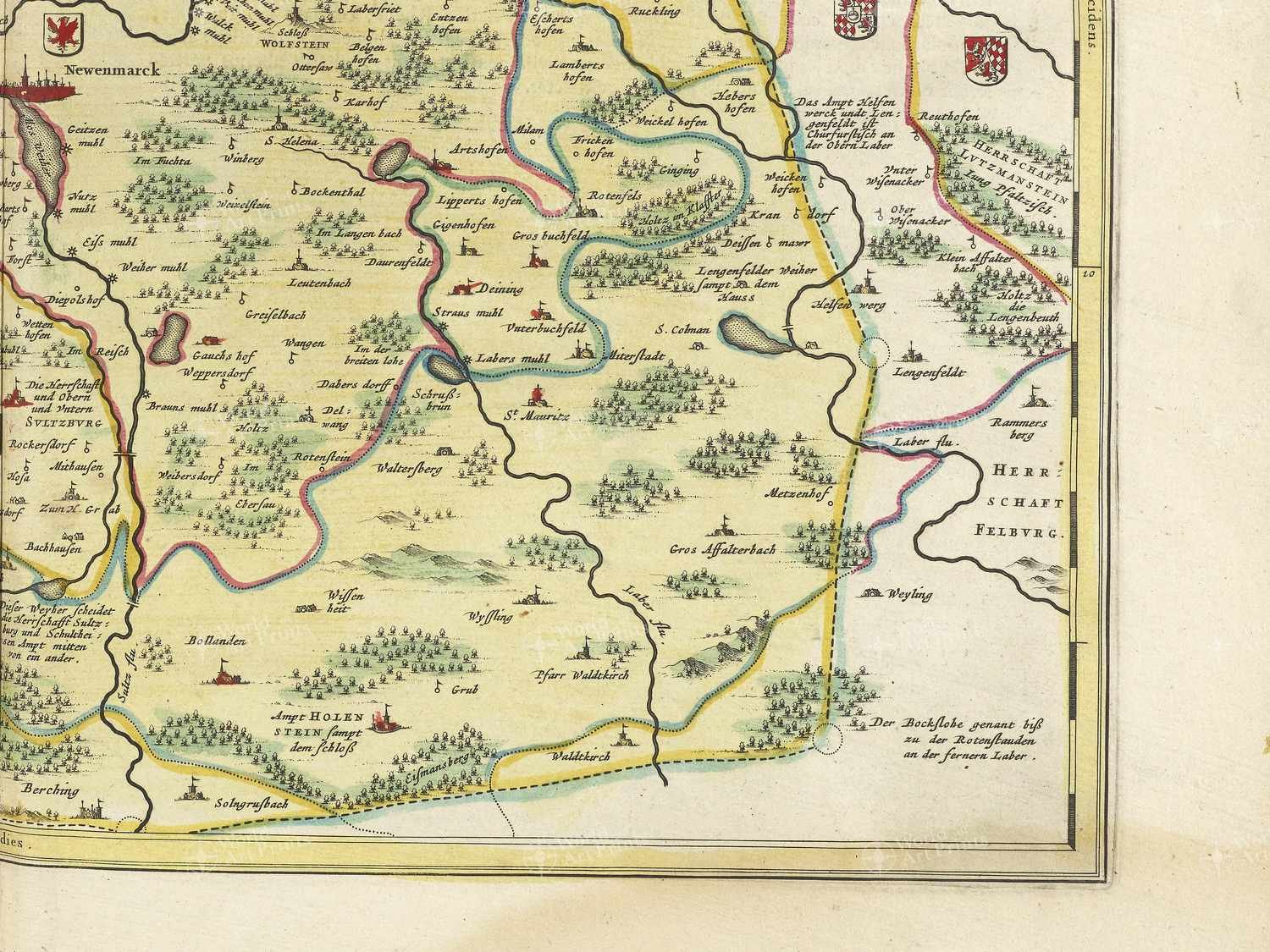 Map bottom right quadrant