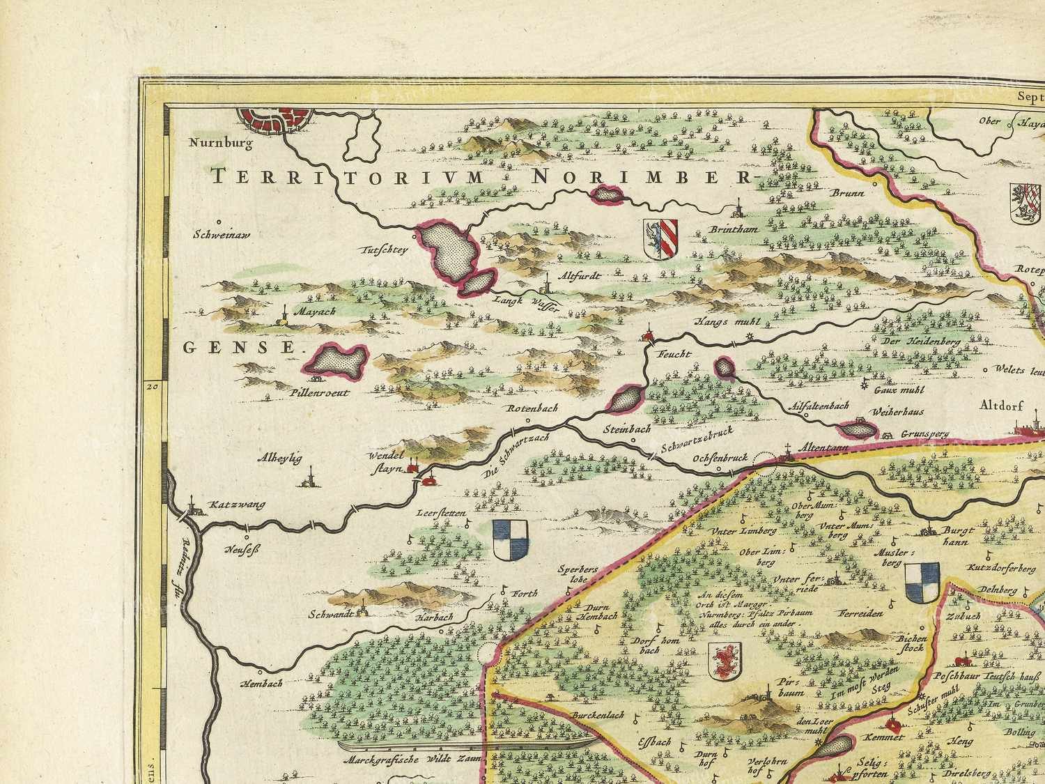 Map top left quadrant