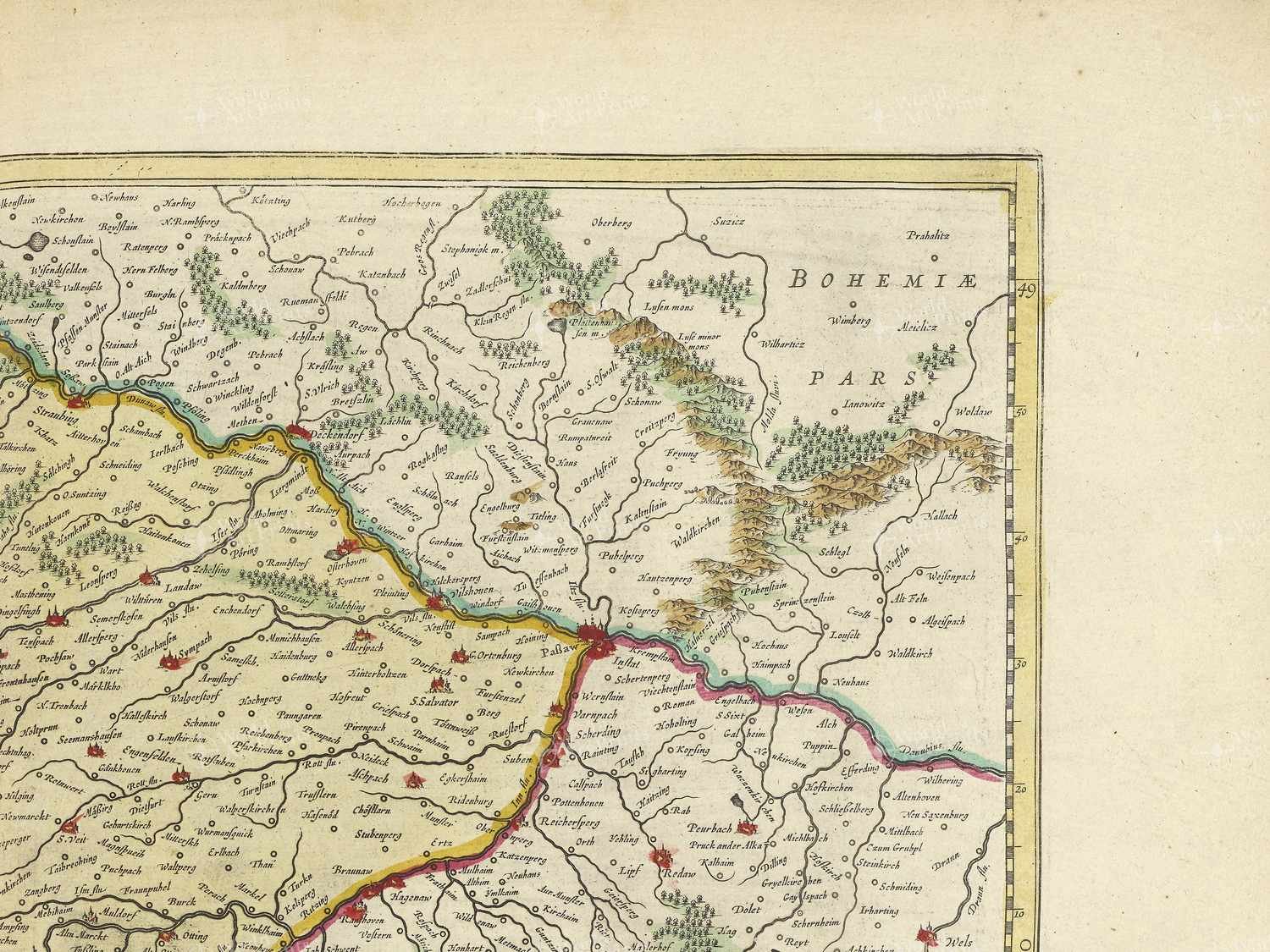 Map top right quadrant
