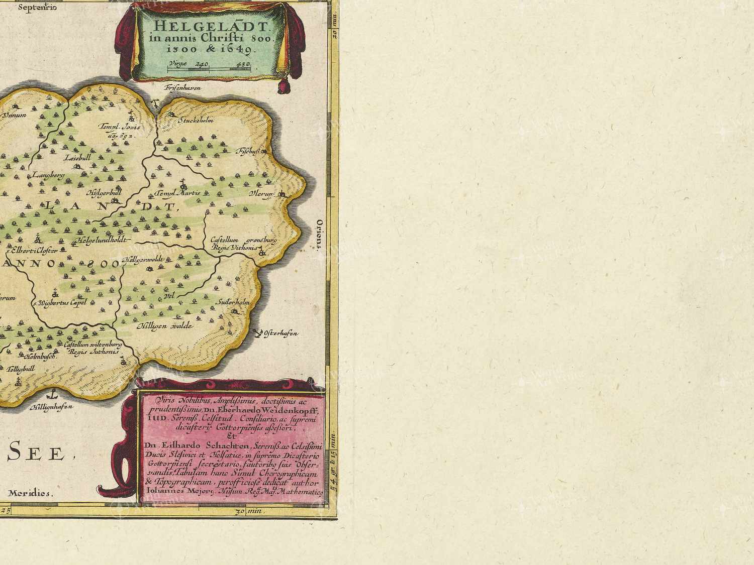 Map bottom right quadrant