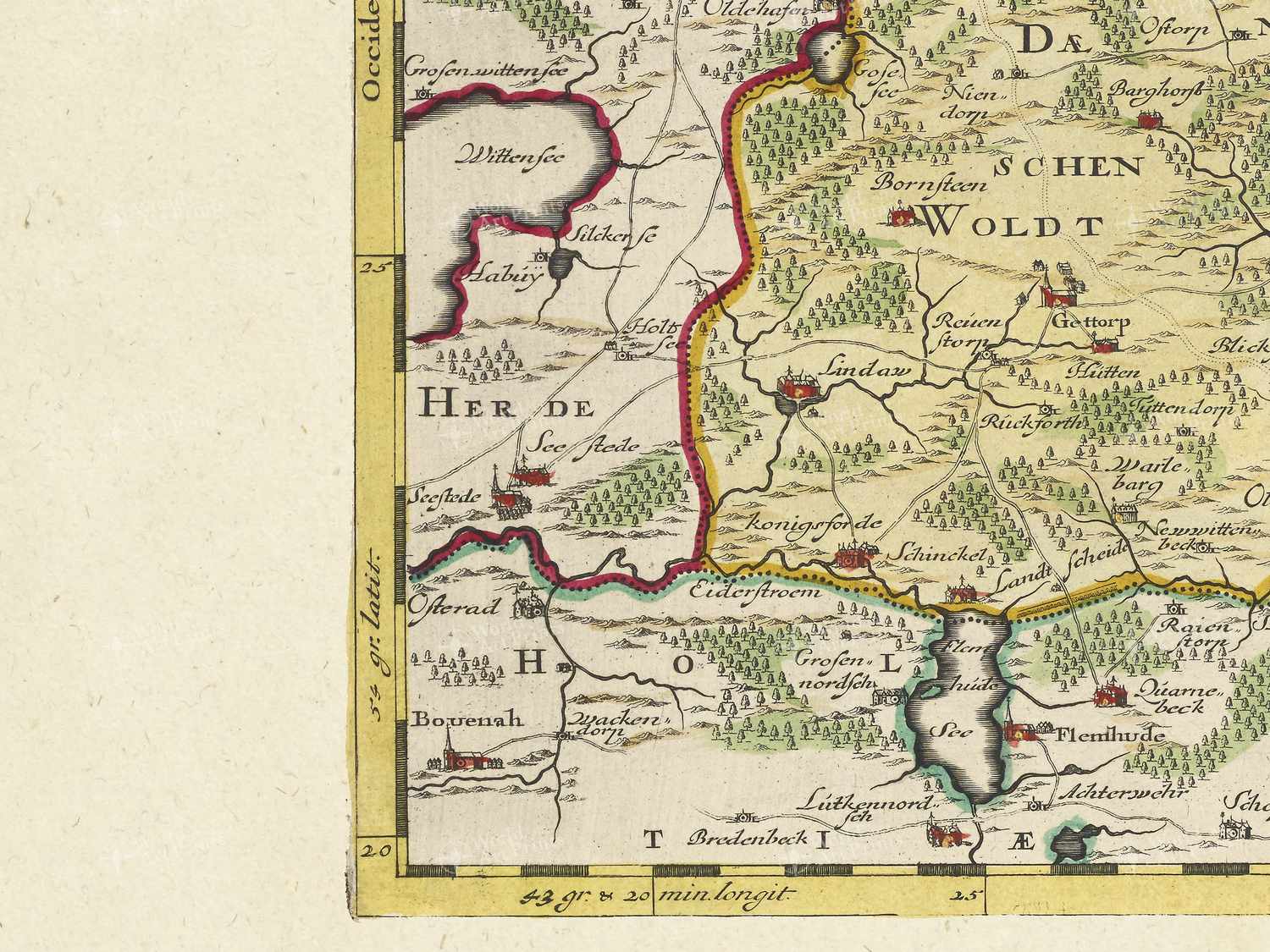 Map bottom left quadrant