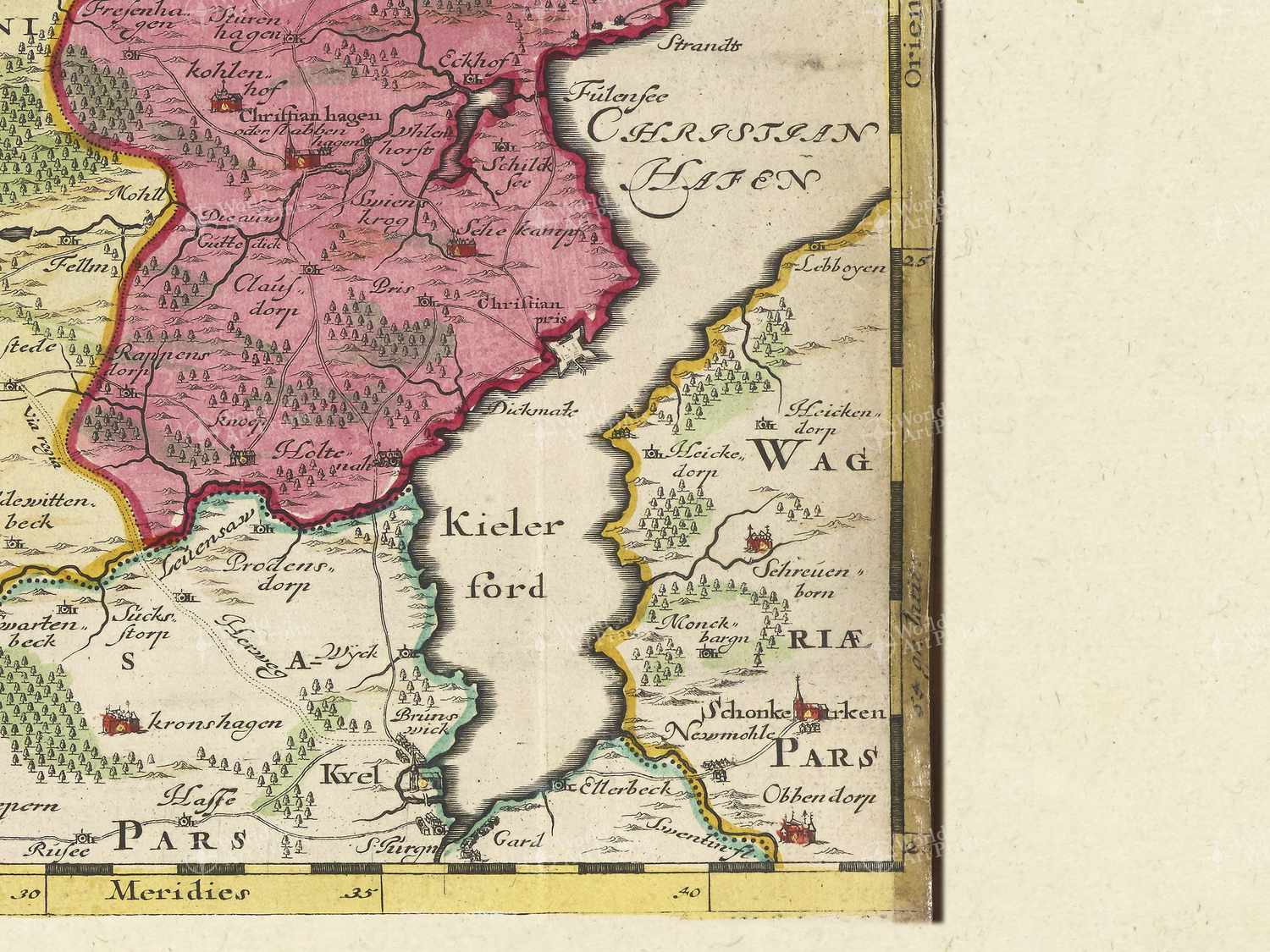 Map bottom right quadrant