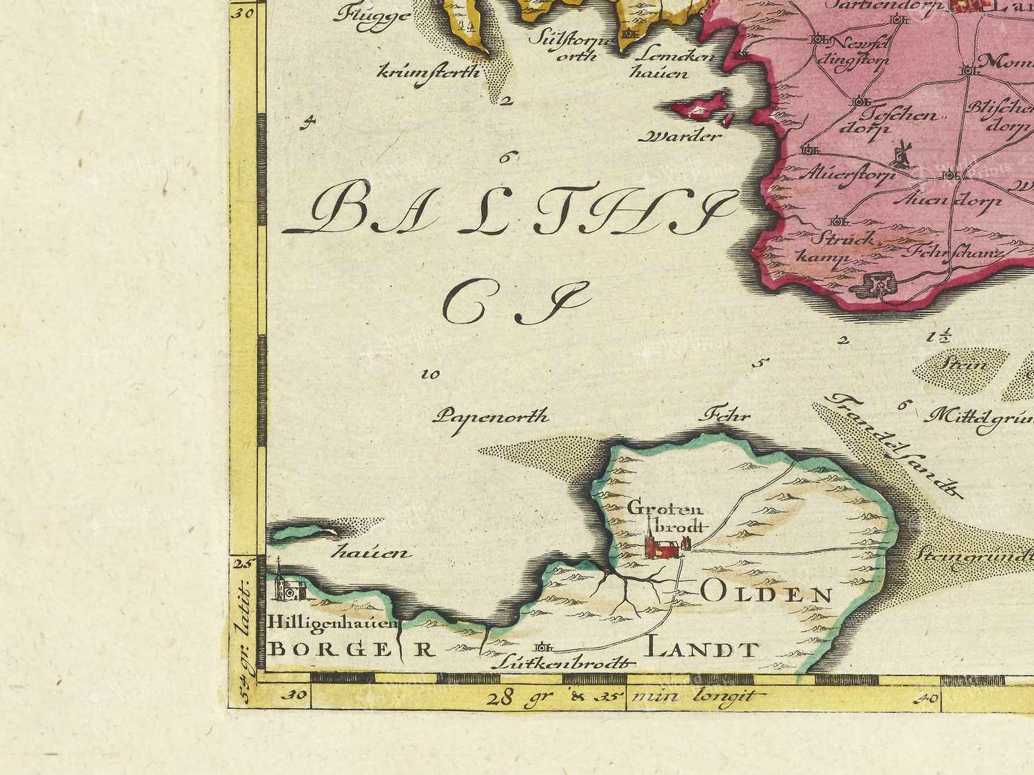 Map bottom left quadrant