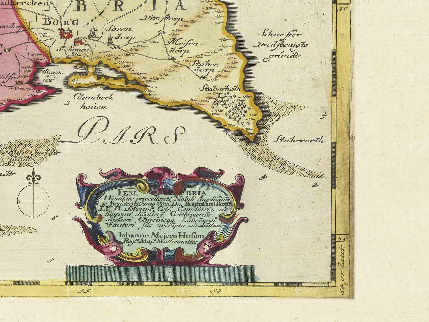 Map bottom right quadrant
