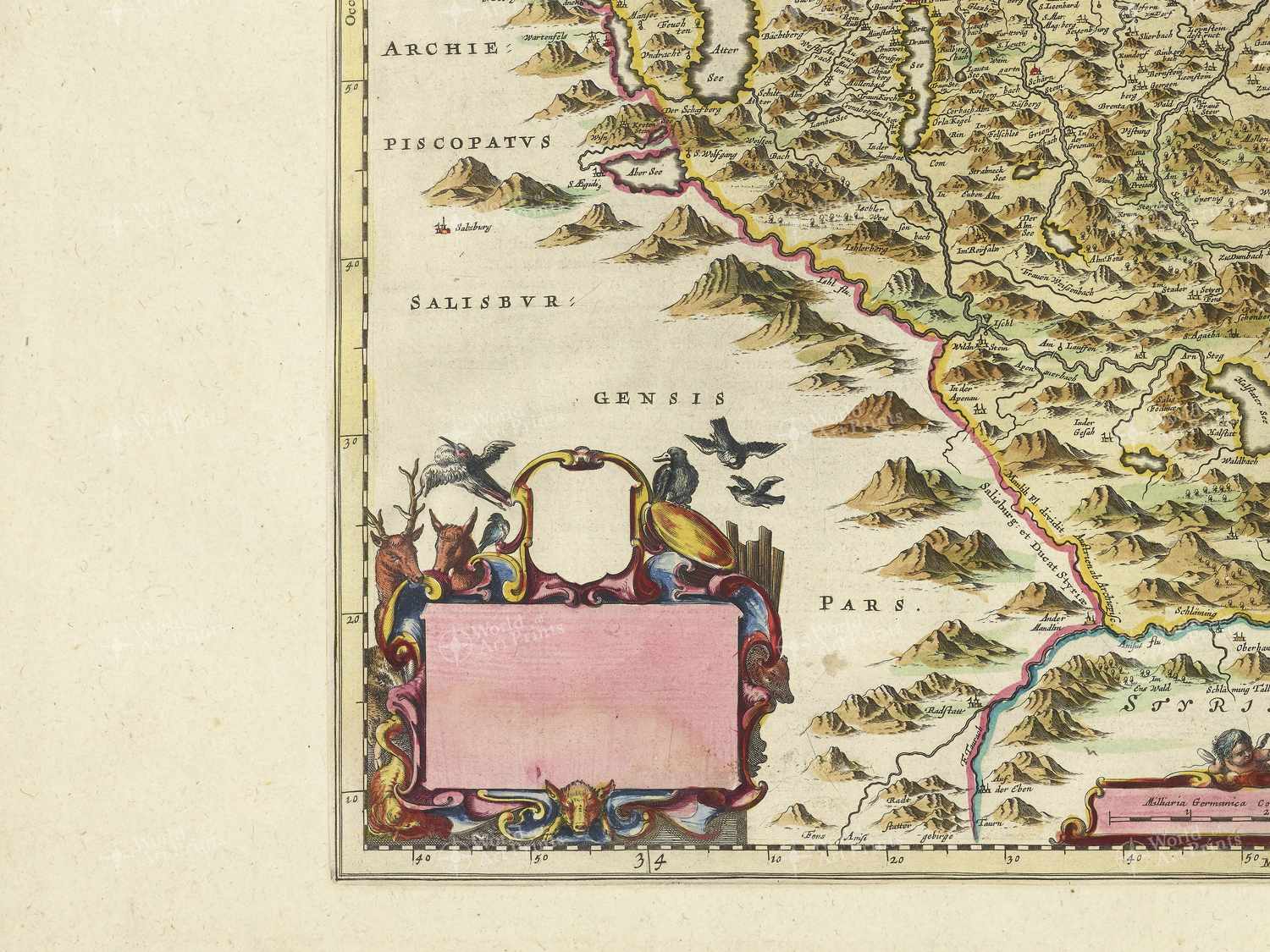 Map bottom left quadrant
