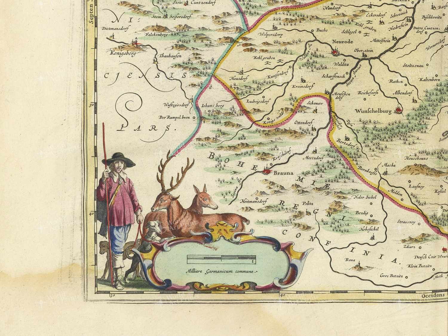 Map bottom left quadrant