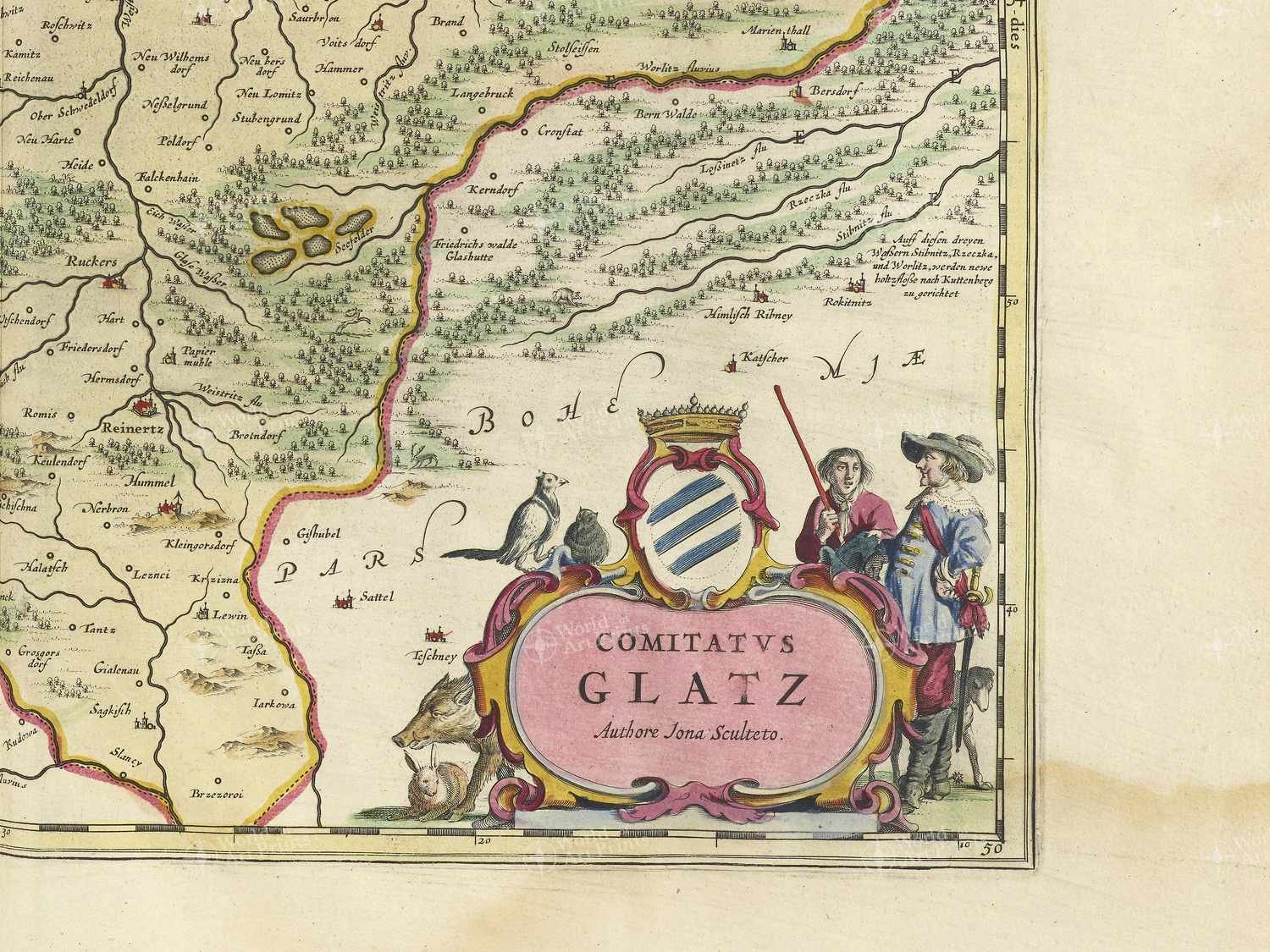 Map bottom right quadrant