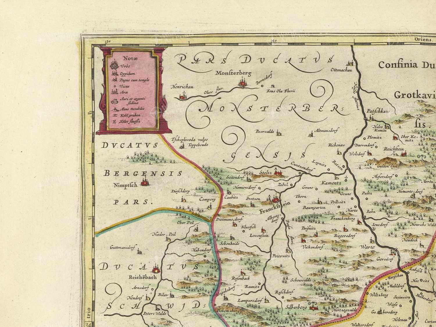 Map top left quadrant