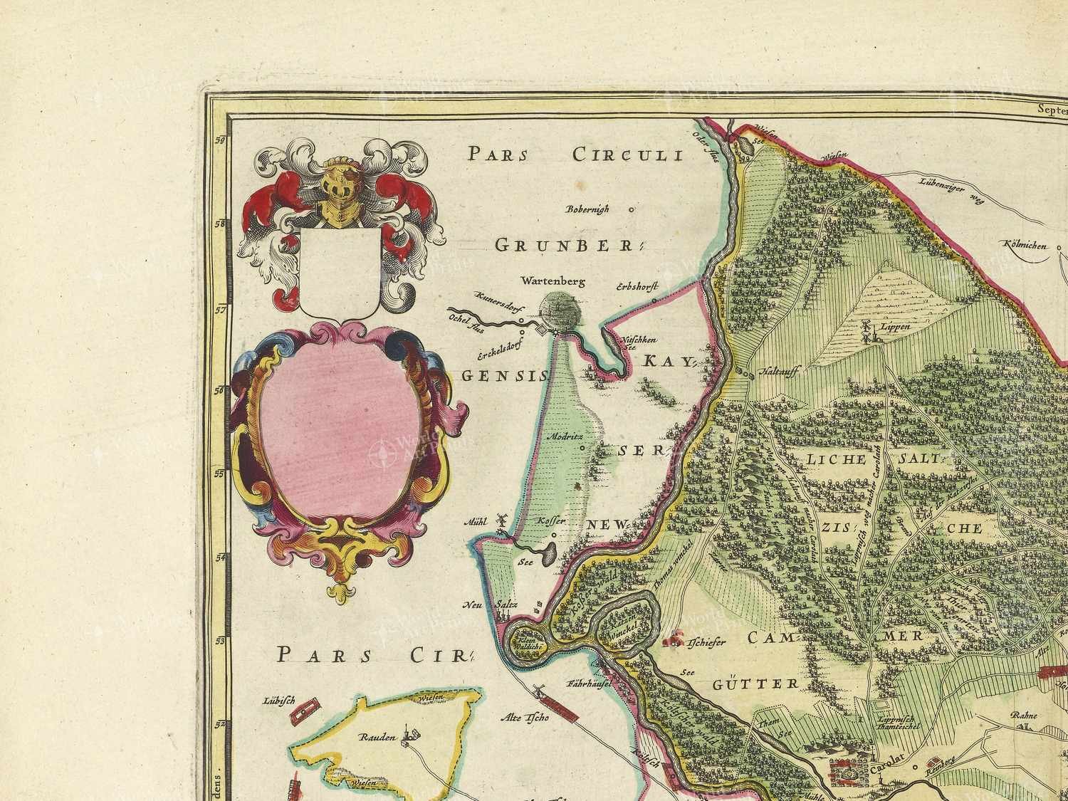 Map top left quadrant