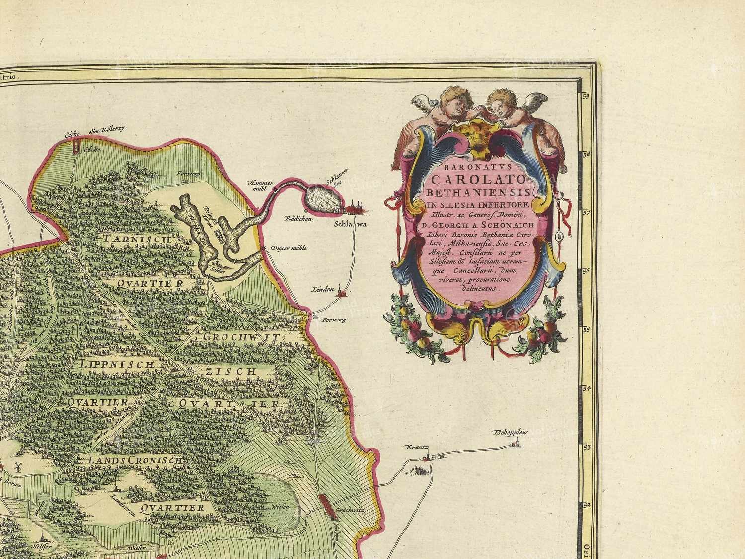 Map top right quadrant