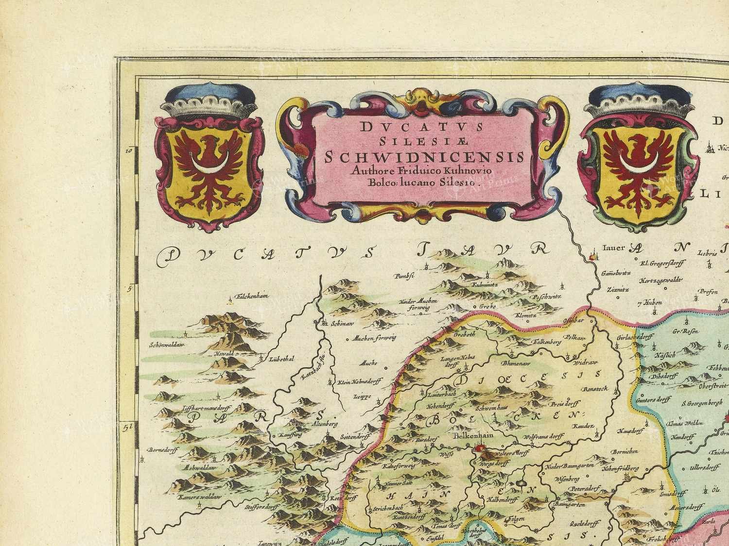 Map top left quadrant
