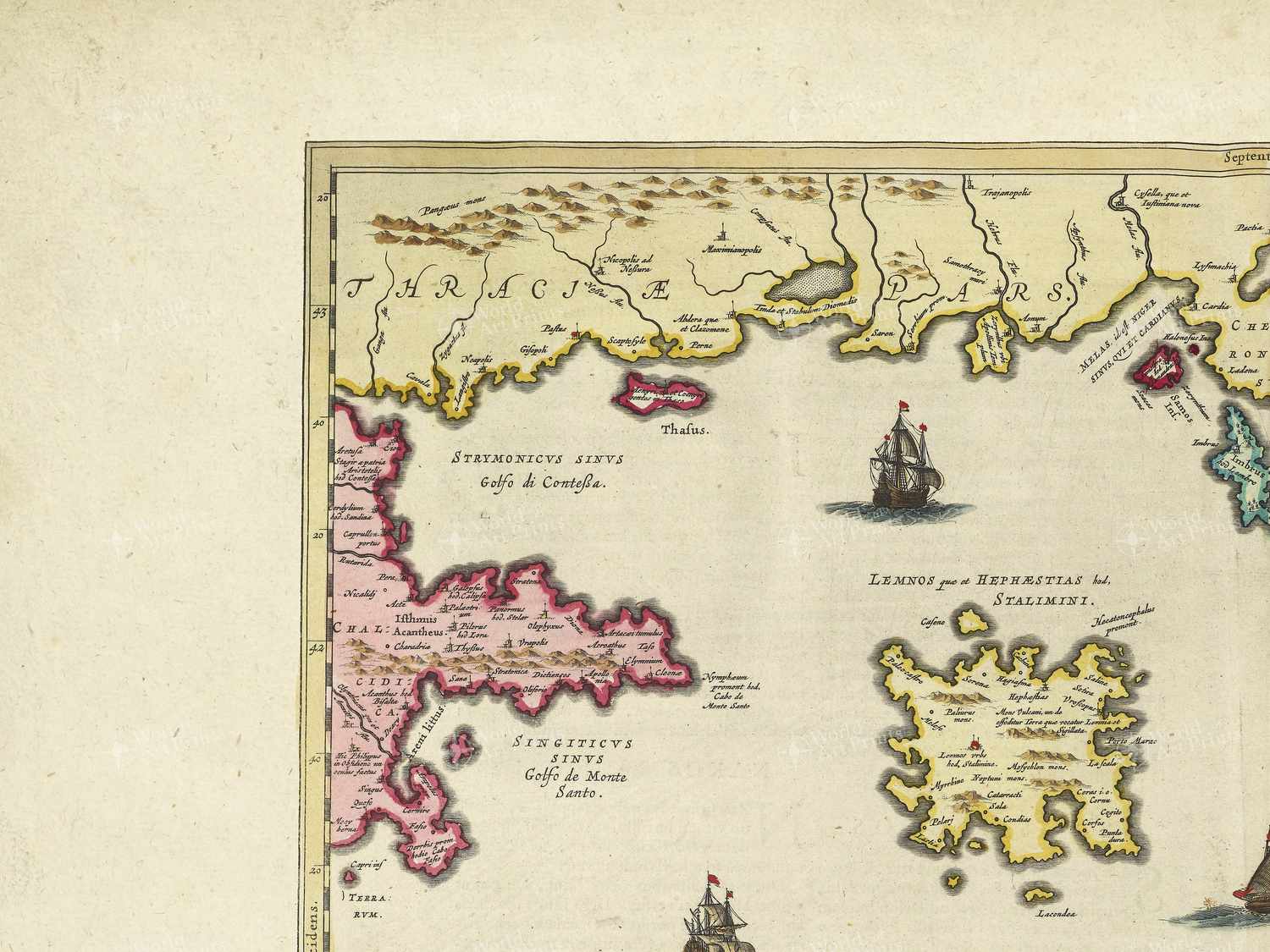 Map top left quadrant