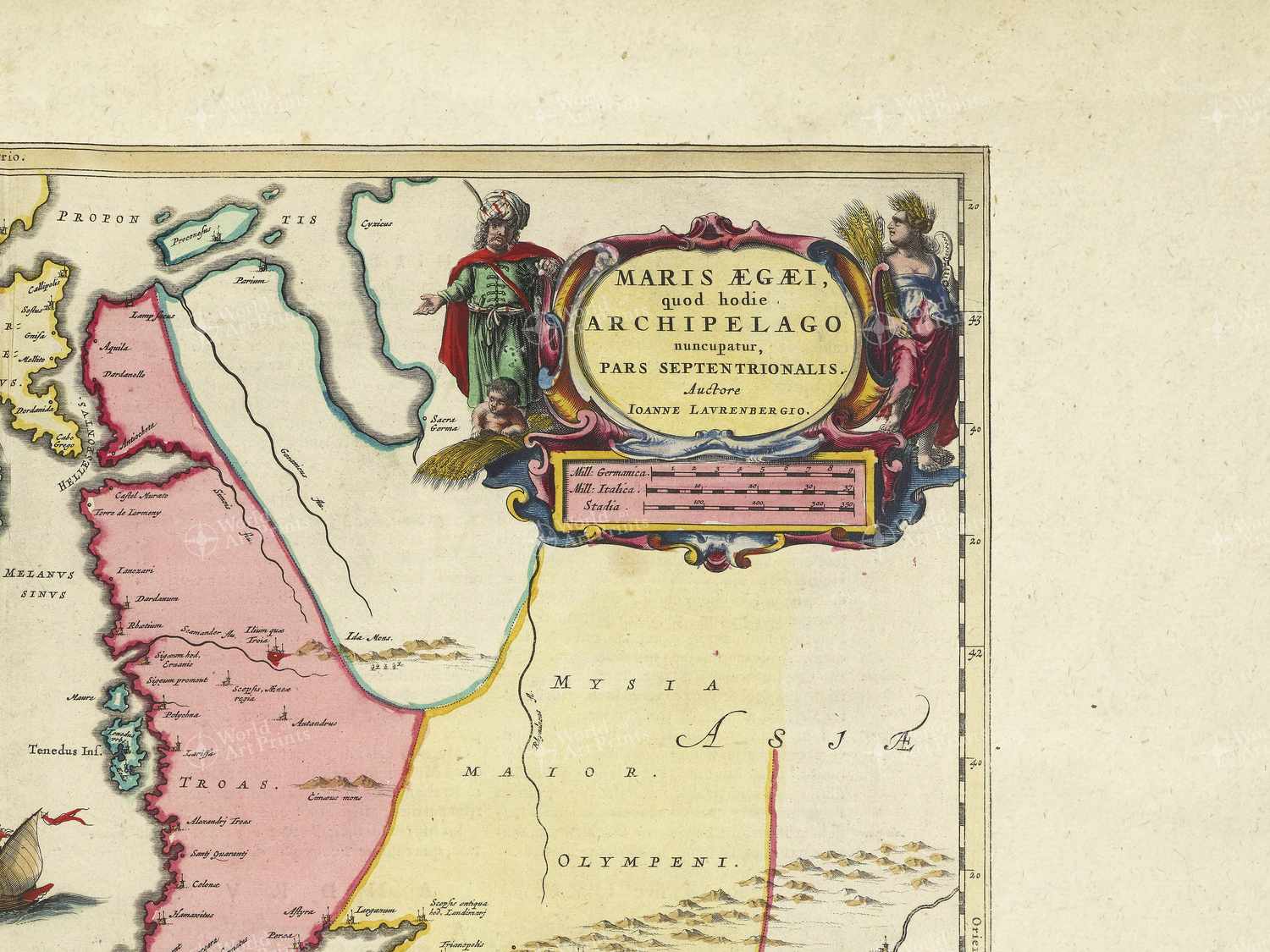 Map top right quadrant