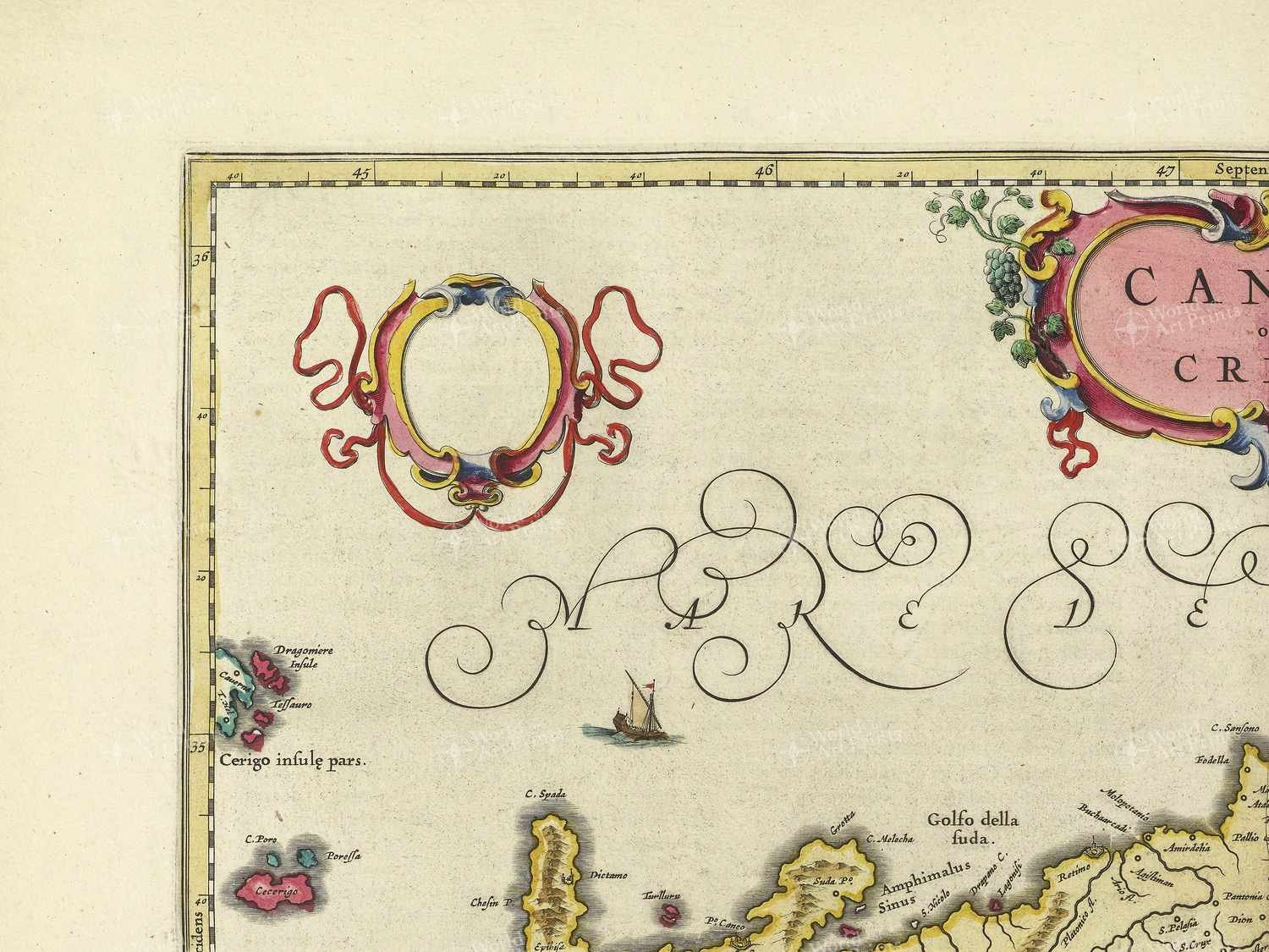 Map top left quadrant