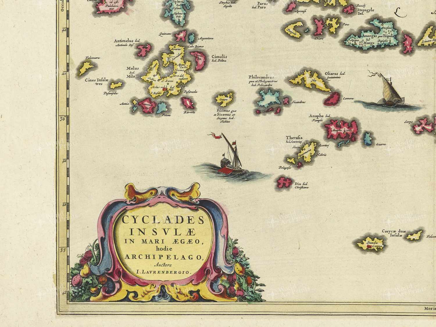 Map bottom left quadrant