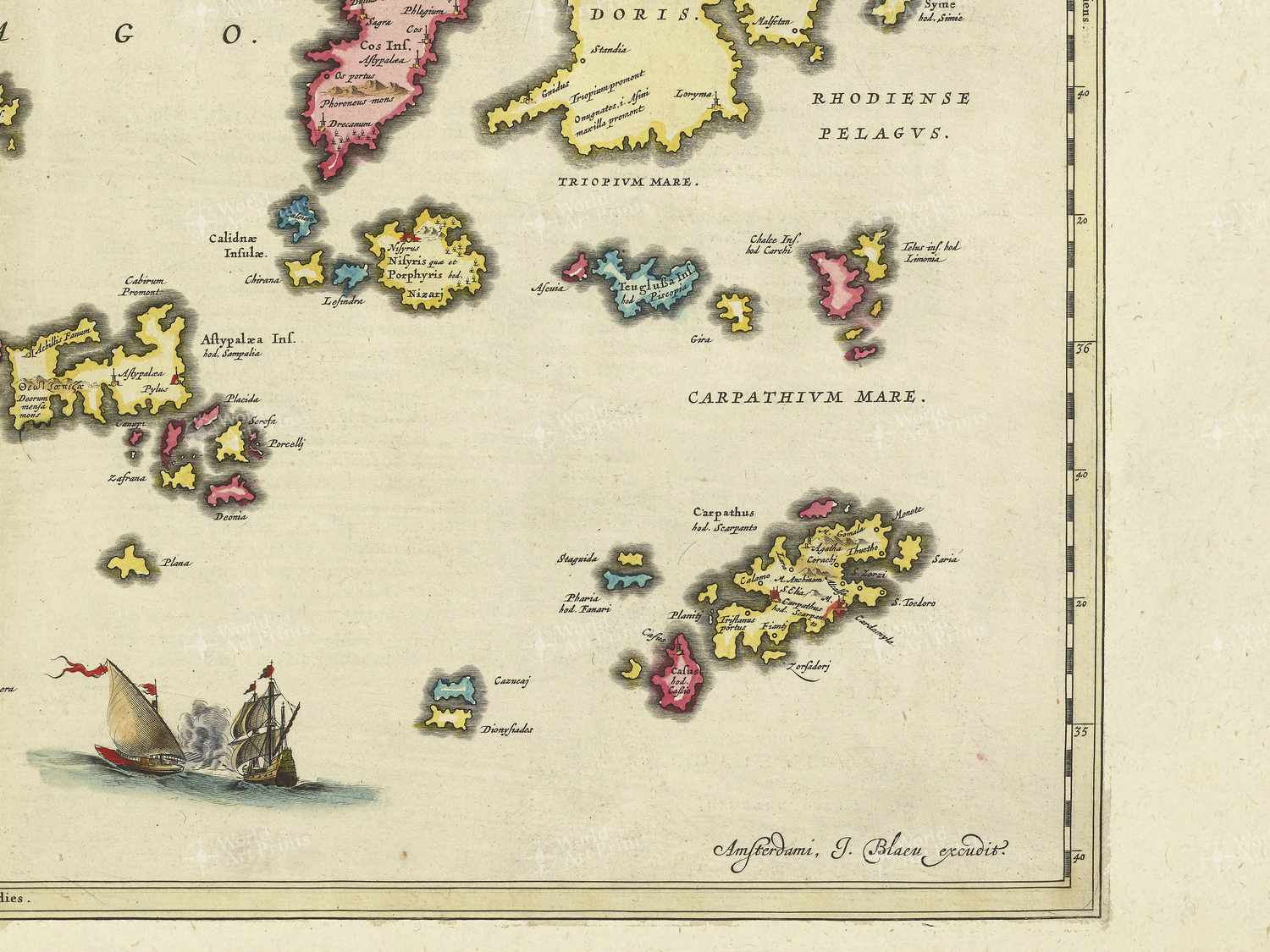 Map bottom right quadrant