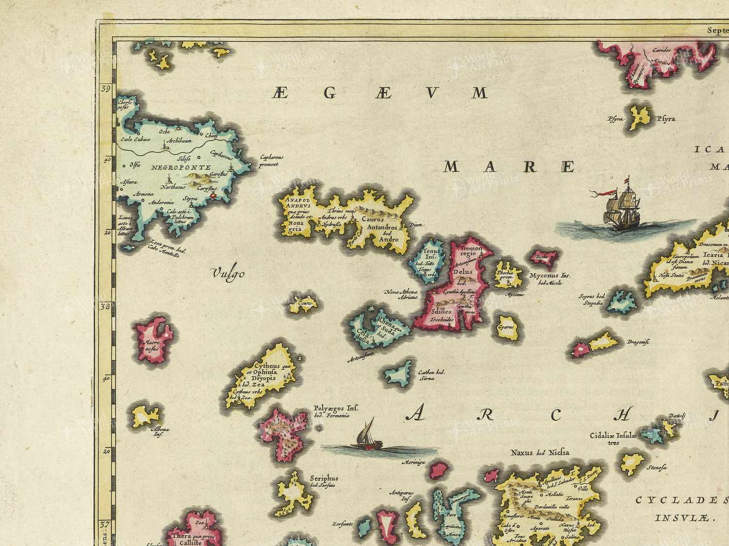 Map top left quadrant