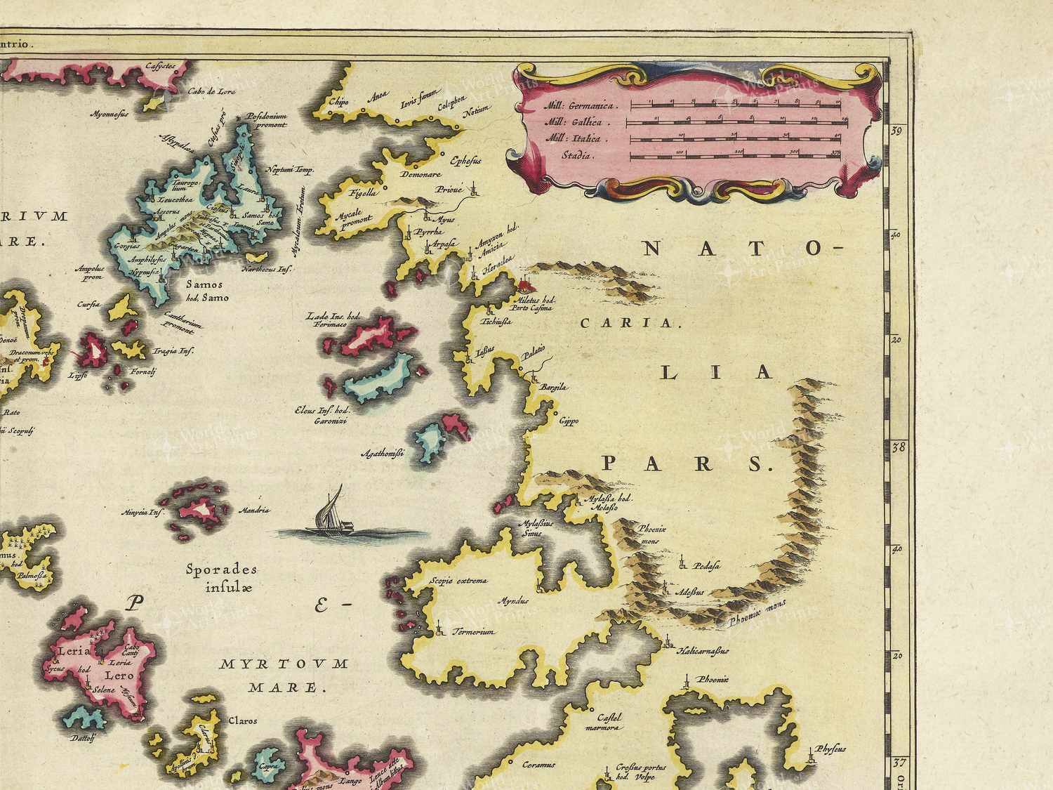 Map top right quadrant