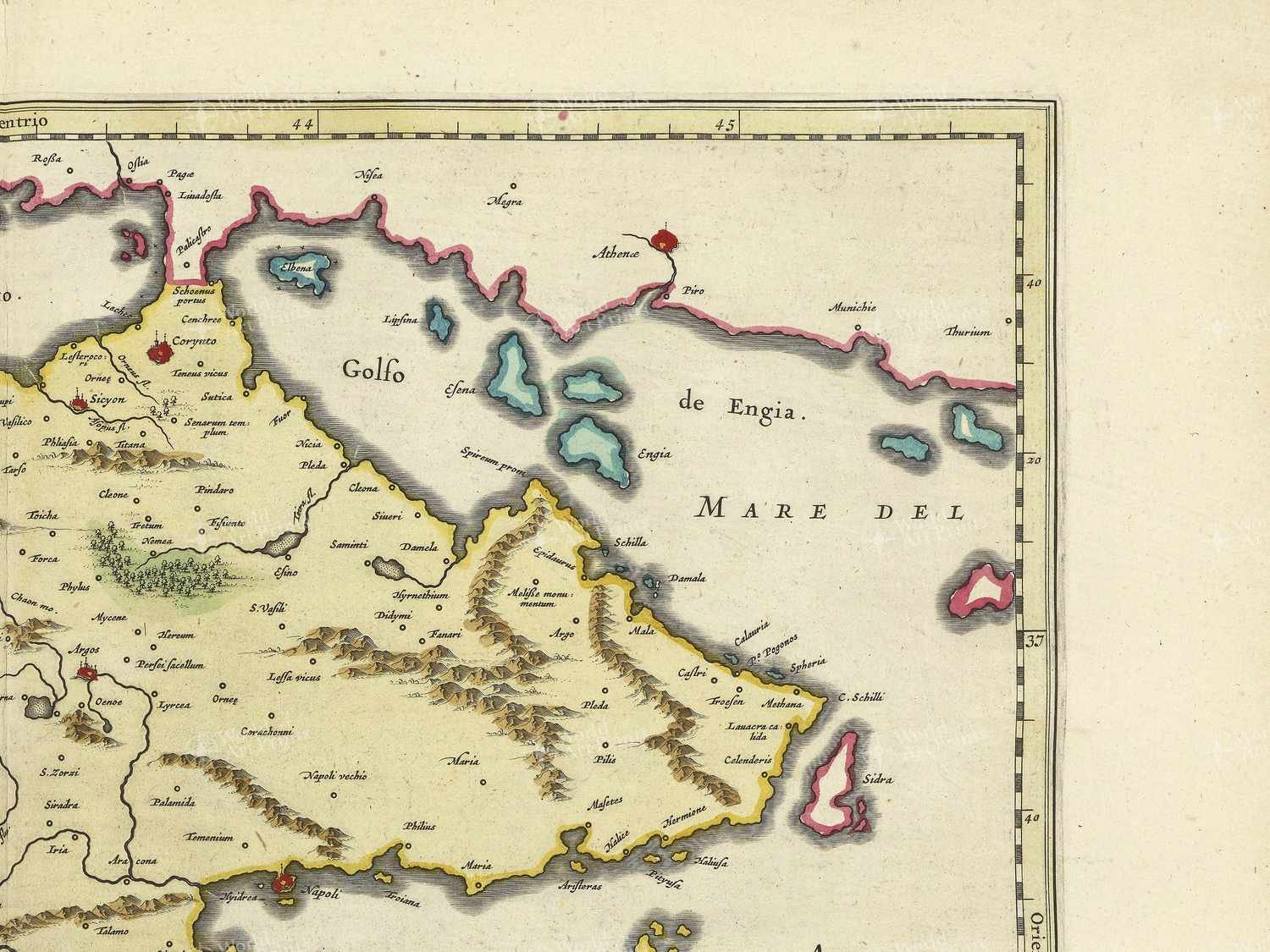 Map top right quadrant