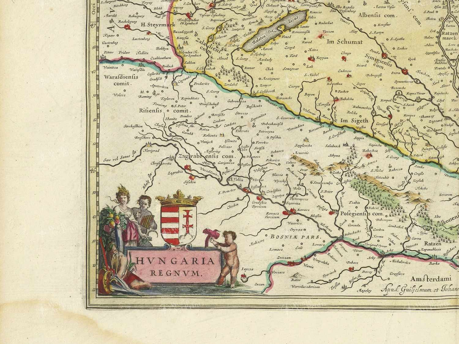 Map bottom left quadrant